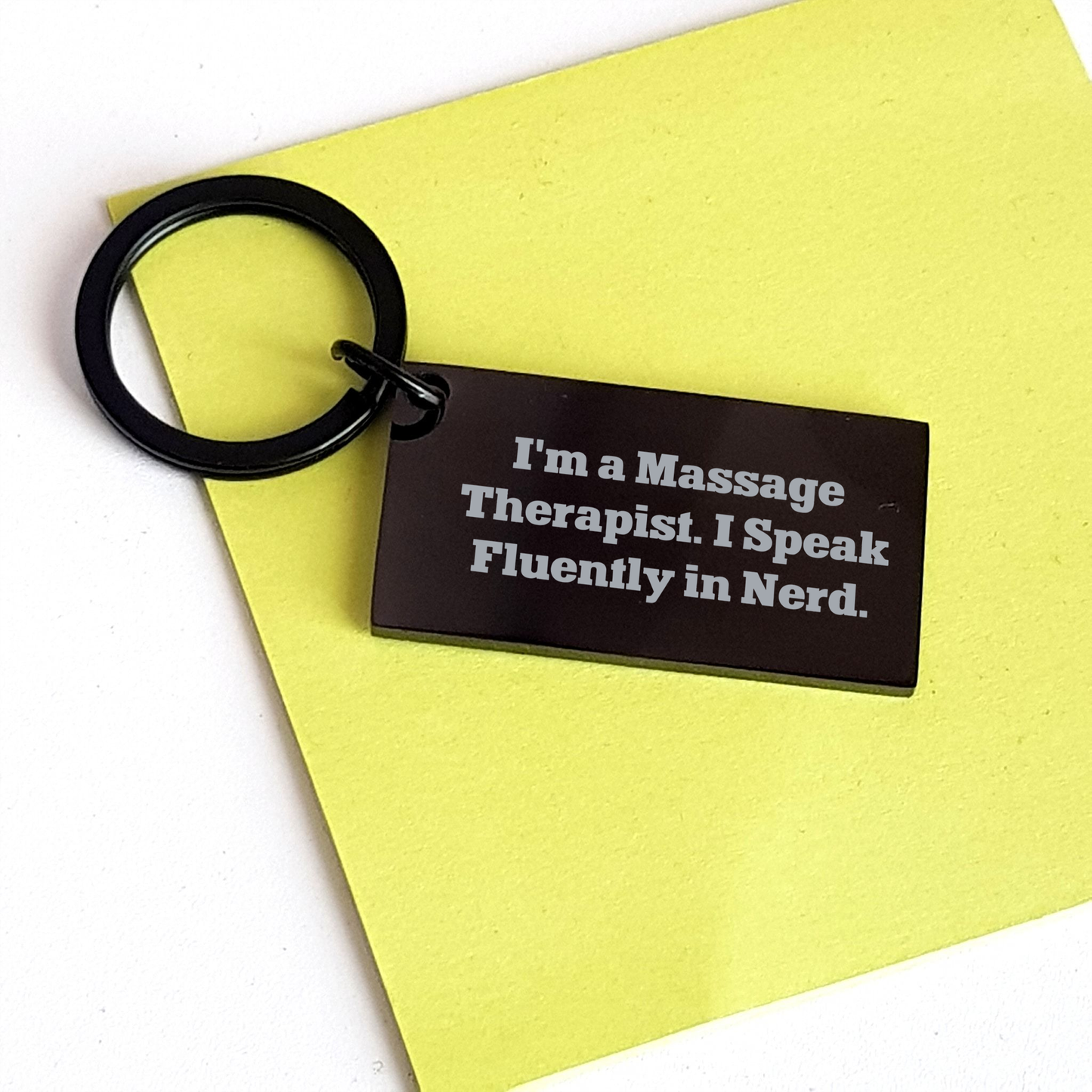 Massage Therapist Keychain Funny Quote Gifts for Men Women Friends Coworkers Family - Image 3