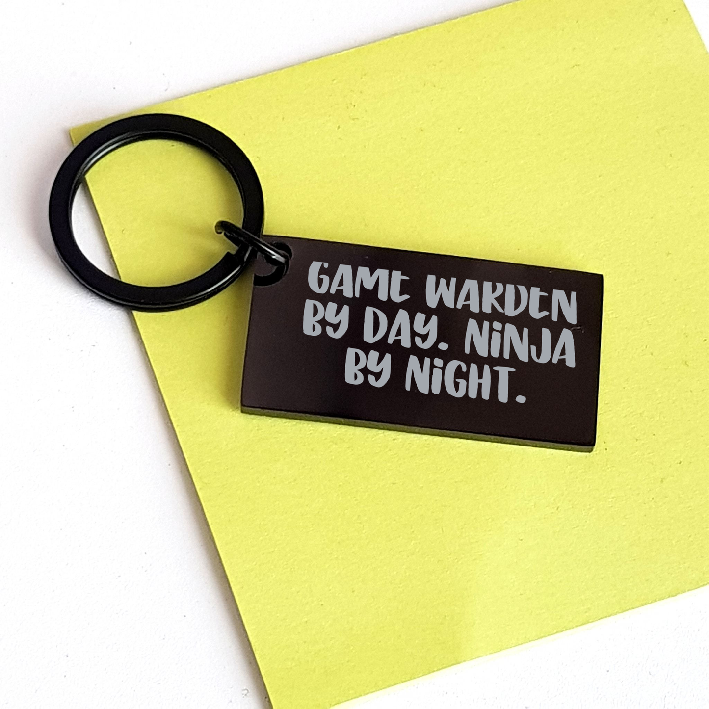 Game Warden Gifts by Day, Ninja by Night Keychain for Men - Funny Keychain for Father's Day, Gifts from Women - Image 3
