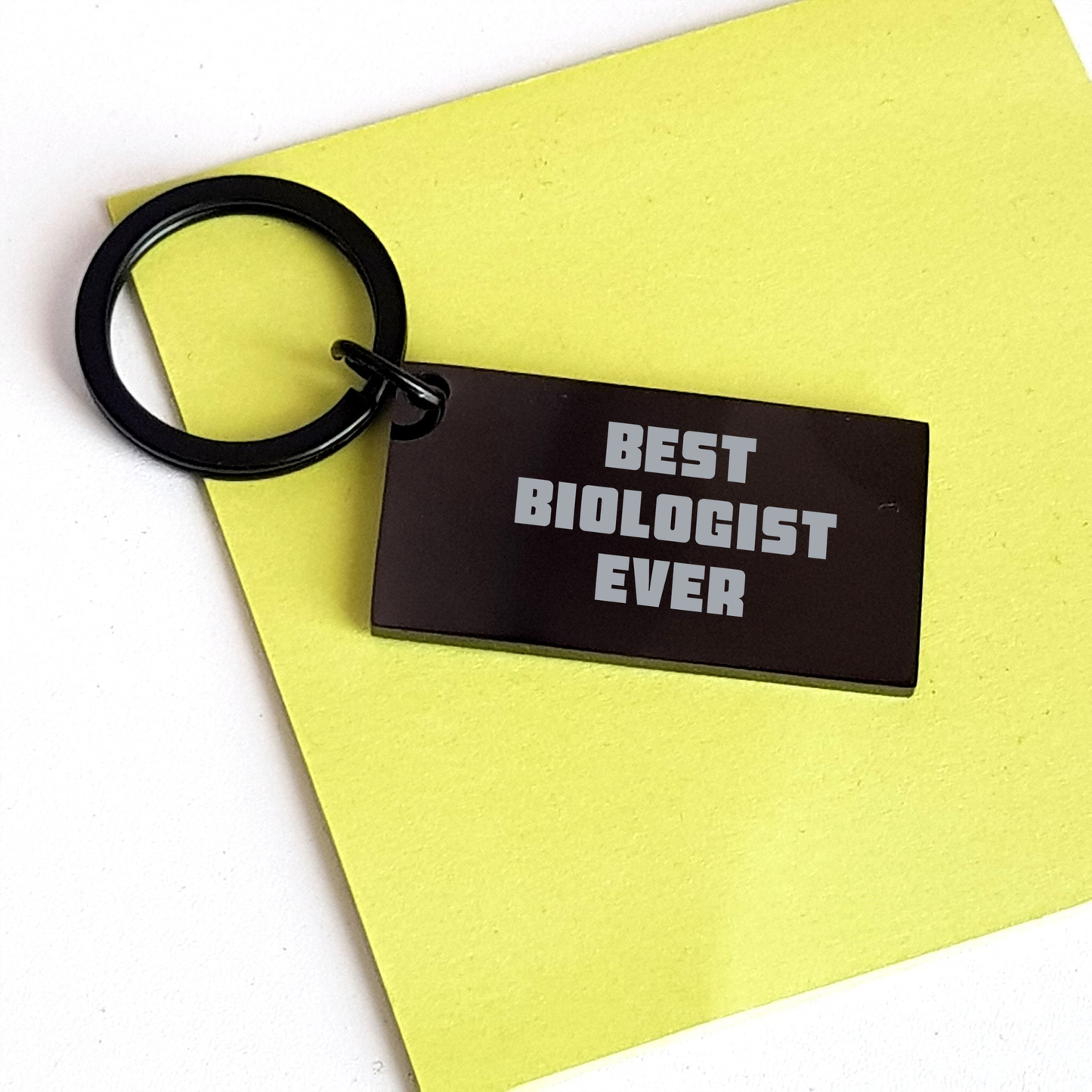 Funny Biologist Gifts - Best Biologist Ever Keychain for Graduation, Gifts from Friends to Coworkers, 1.57 x 0.87 inches Stainless Steel, Highly Resistant to Rust and Corrosion - Image 3