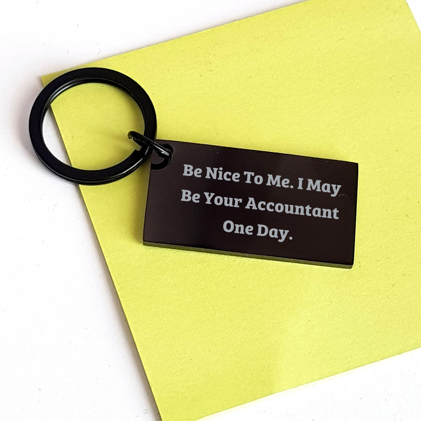 Accountant Keychain Funny Quote Gifts from Friends to Graduating Accountant - Image 3