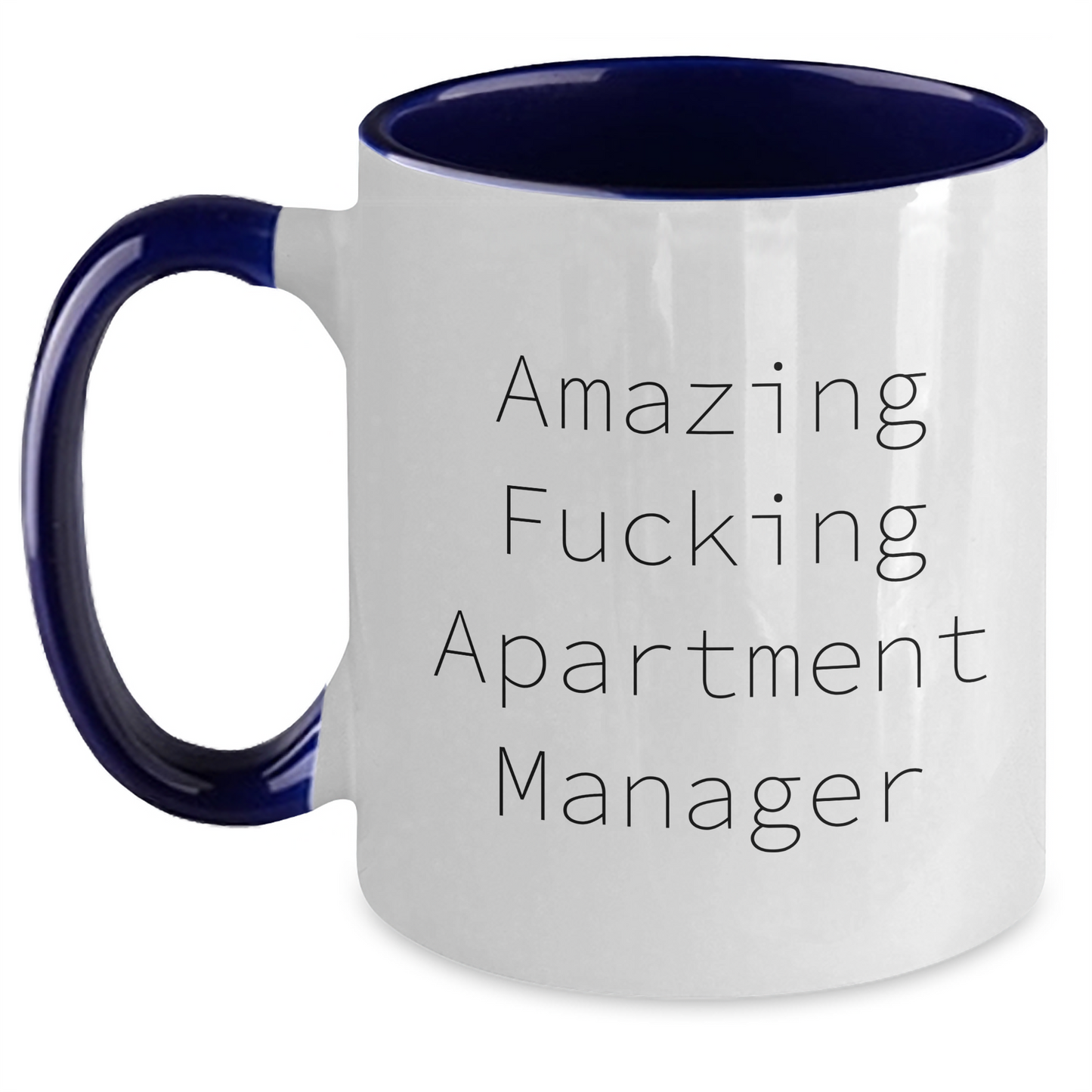 Funny Apartment Manager Gifts from Friends - Amazing 2-Tone Coffee Mug for Him/Her, Graduation Unique Gift Ideas - Main