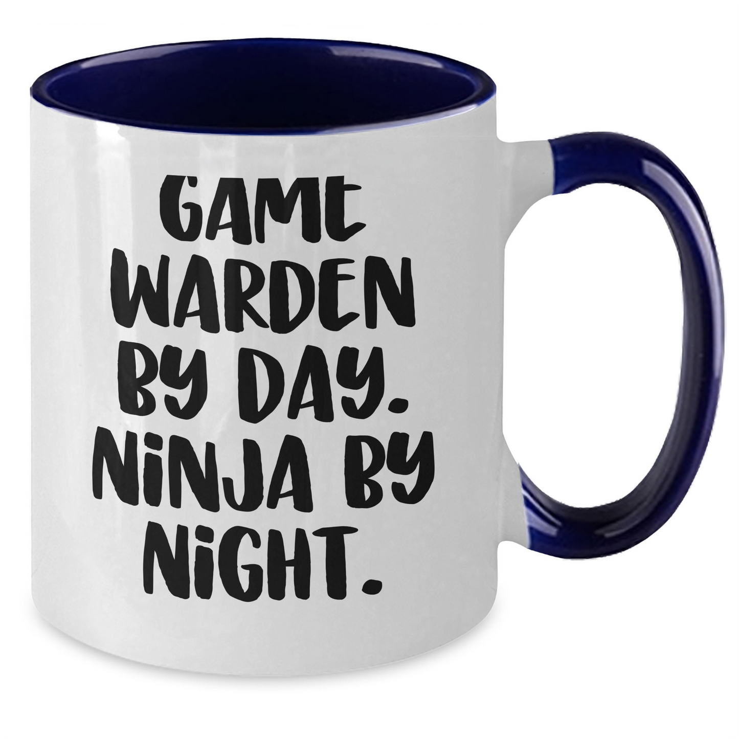 Game Warden Ninja Gifts from Friends, Unique Father's Day Unique Gifts for Men, Funny Two Tone Coffee Mug - Additional