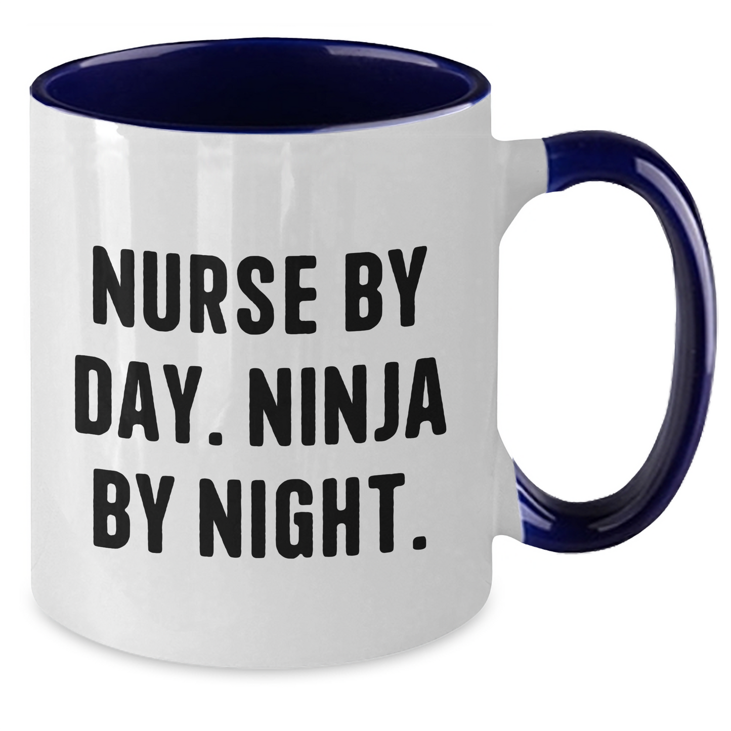 Funny Nurse By Day. Ninja By Night. Two Tone Coffee Mugs Gifts for Men, Women, Friends, Coworkers, Family - Nurse Gifts for Father's Day, Unique Gifts from Men, Women, Friends, Coworkers, Family - Additional