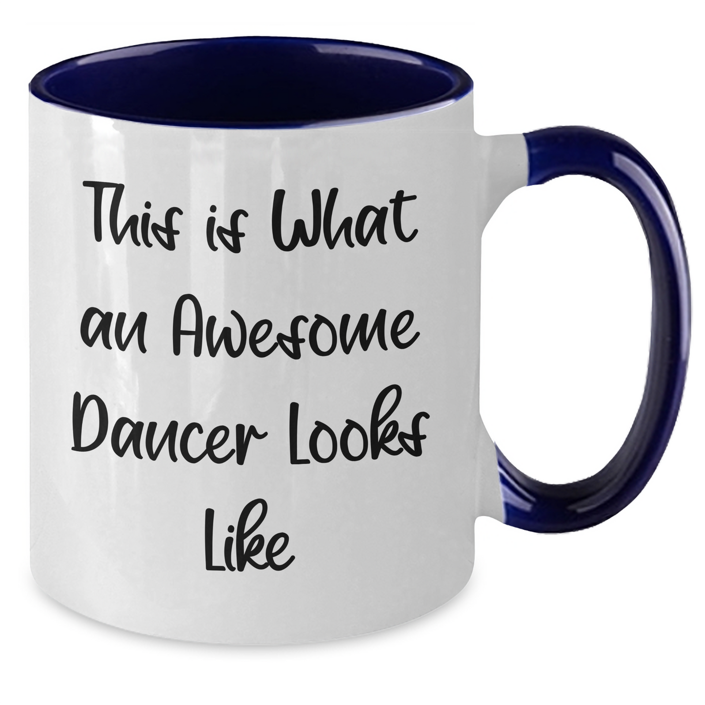 Inspirational Dancer Gifts from Men to Friends, Unique Two Tone Coffee Mugs for Graduation, This Is What An Awesome Dancer Looks Like Funny Quote - Additional