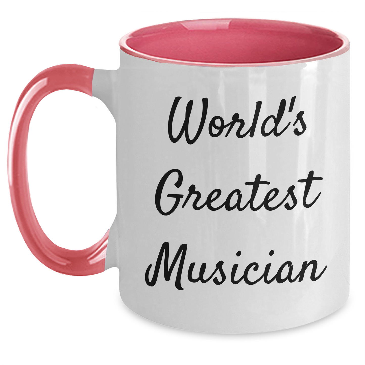 Musician Gifts from Friends and Family - 'World's Greatest Musician' Two Tone Coffee Mug for Graduation, Funny Humor, and Inspirational Quote - Main