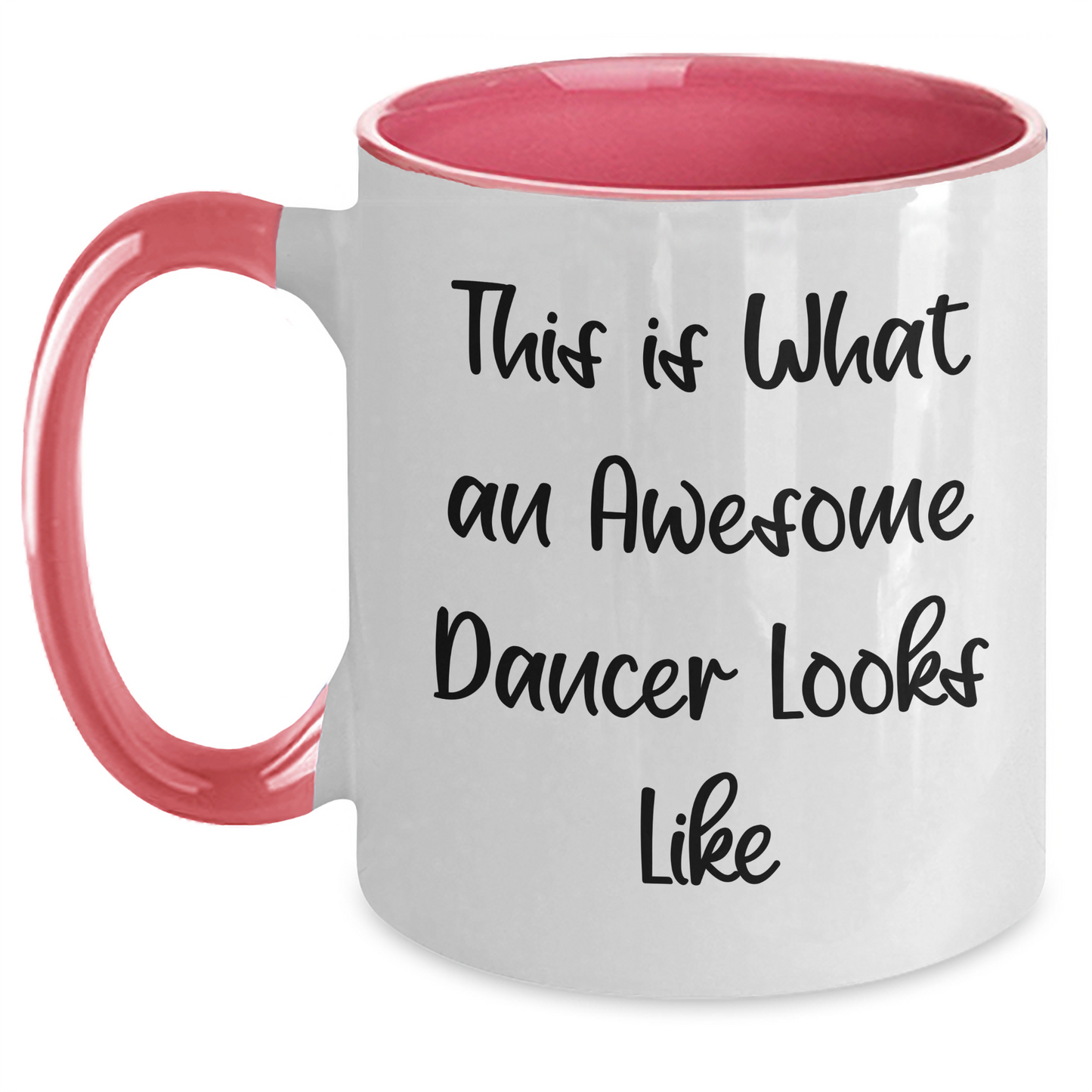 Inspirational Dancer Gifts from Men to Friends, Unique Two Tone Coffee Mugs for Graduation, This Is What An Awesome Dancer Looks Like Funny Quote - Main