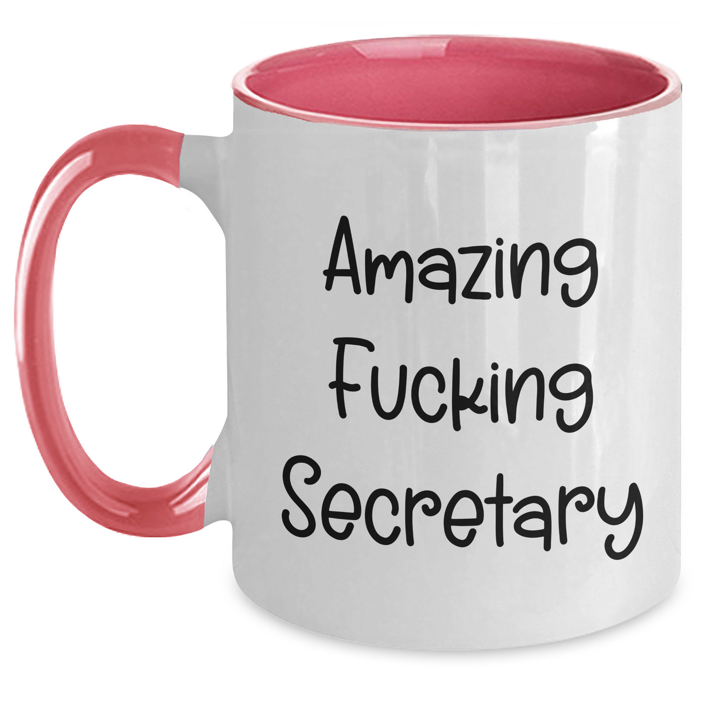 Funny Gifts from Friends and Family for Amazing Secretary - Two Tone Coffee Mug, Graduation Unique Gifts - Main