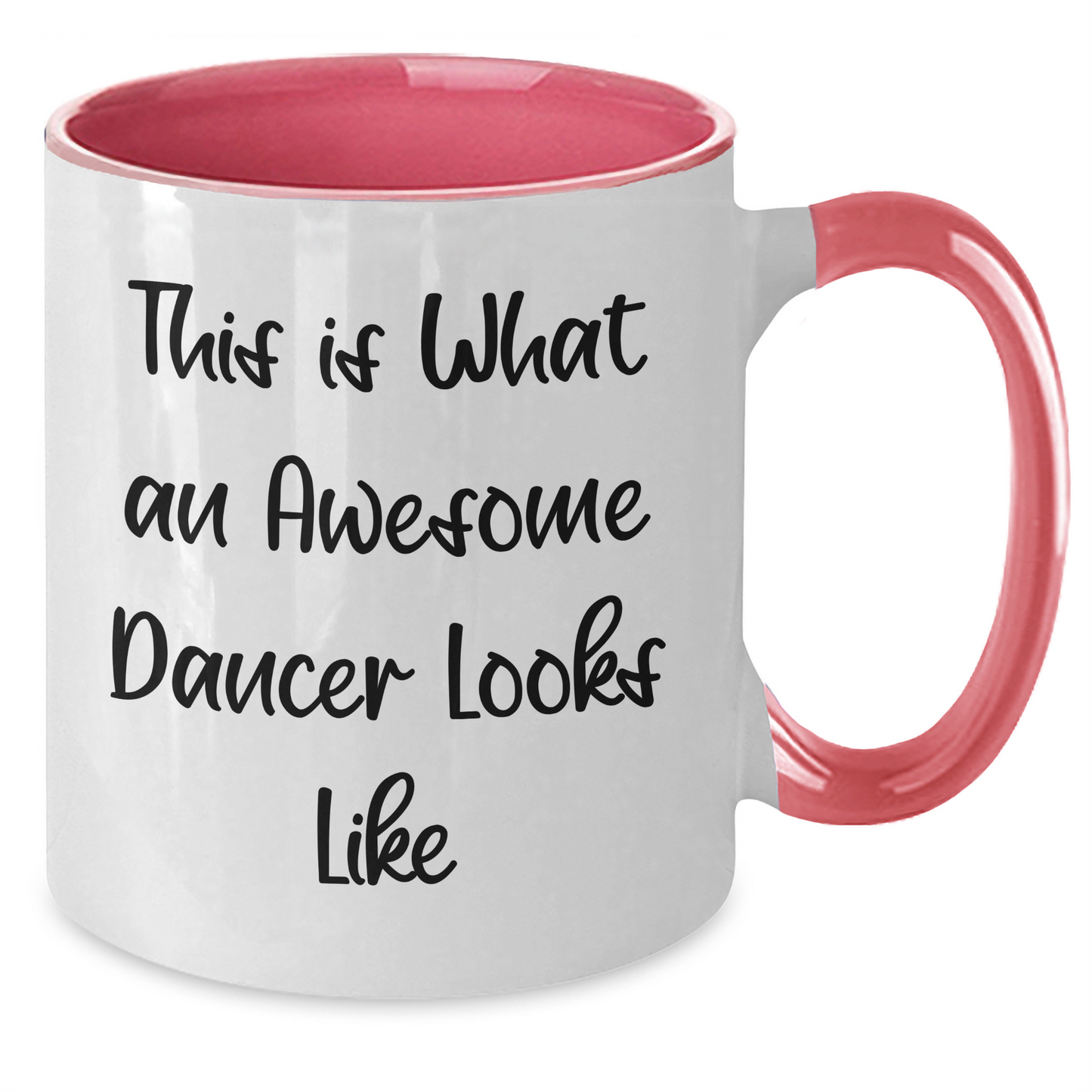 Inspirational Dancer Gifts from Men to Friends, Unique Two Tone Coffee Mugs for Graduation, This Is What An Awesome Dancer Looks Like Funny Quote - Additional