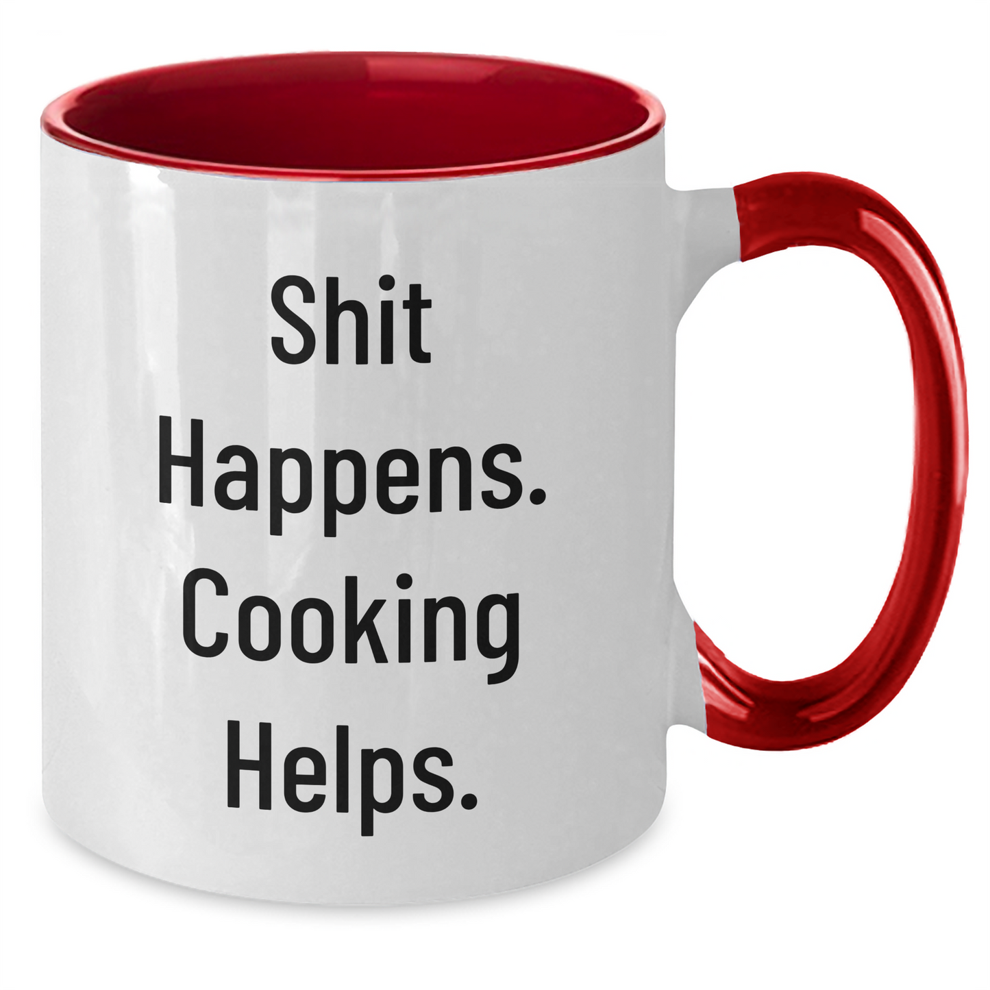 Funny Cooking Quote Two Tone Coffee Mugs for Men Gifts from Family, Friends, Coworkers, Unique Father's Day Cooking Helps - Additional