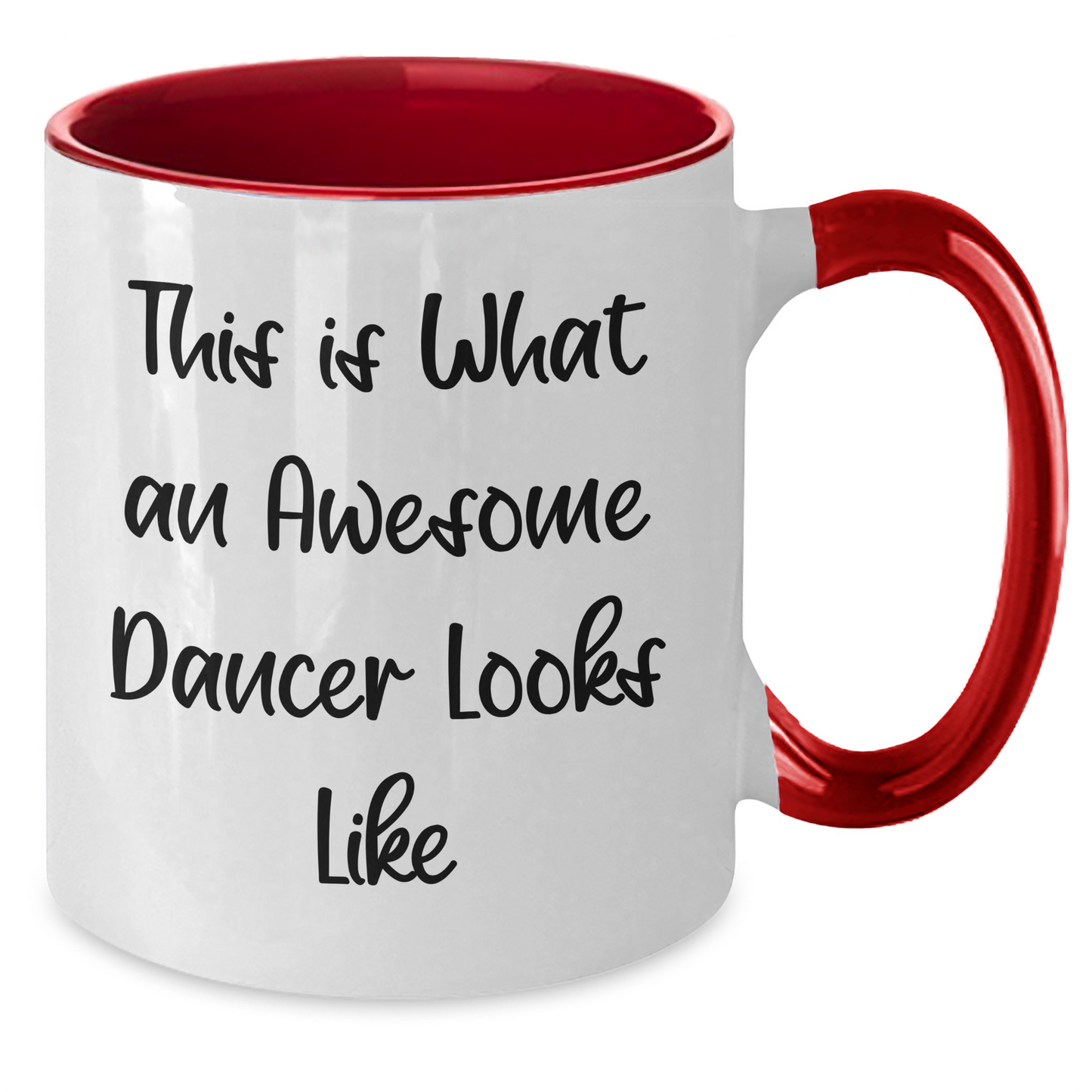 Inspirational Dancer Gifts from Men to Friends, Unique Two Tone Coffee Mugs for Graduation, This Is What An Awesome Dancer Looks Like Funny Quote - Additional