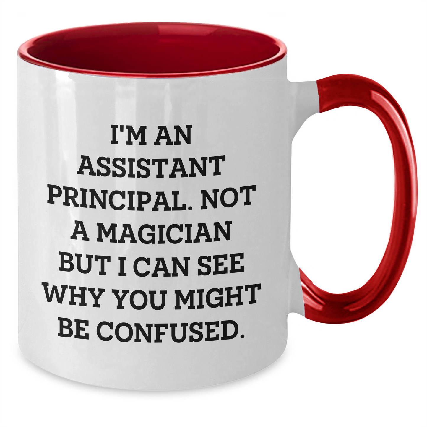 Funny Assistant Principal Gifts from Men to Assistant Principals - Unique Two Tone Coffee Mugs for Father's Day - Additional