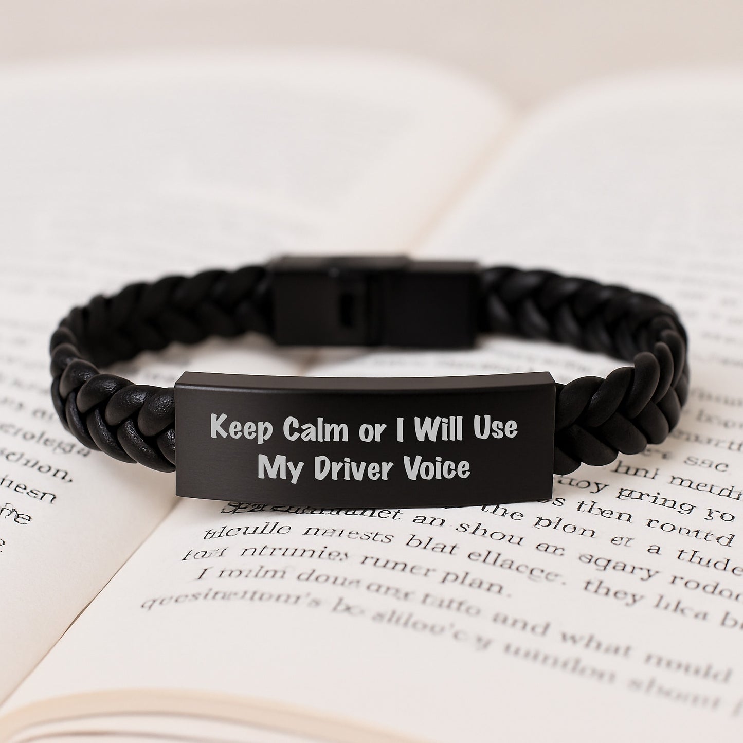 Funny Driver Gifts from Men to Friends - Interlaced Leather Bracelet Christmas Unique Presents for Driver - Image 3