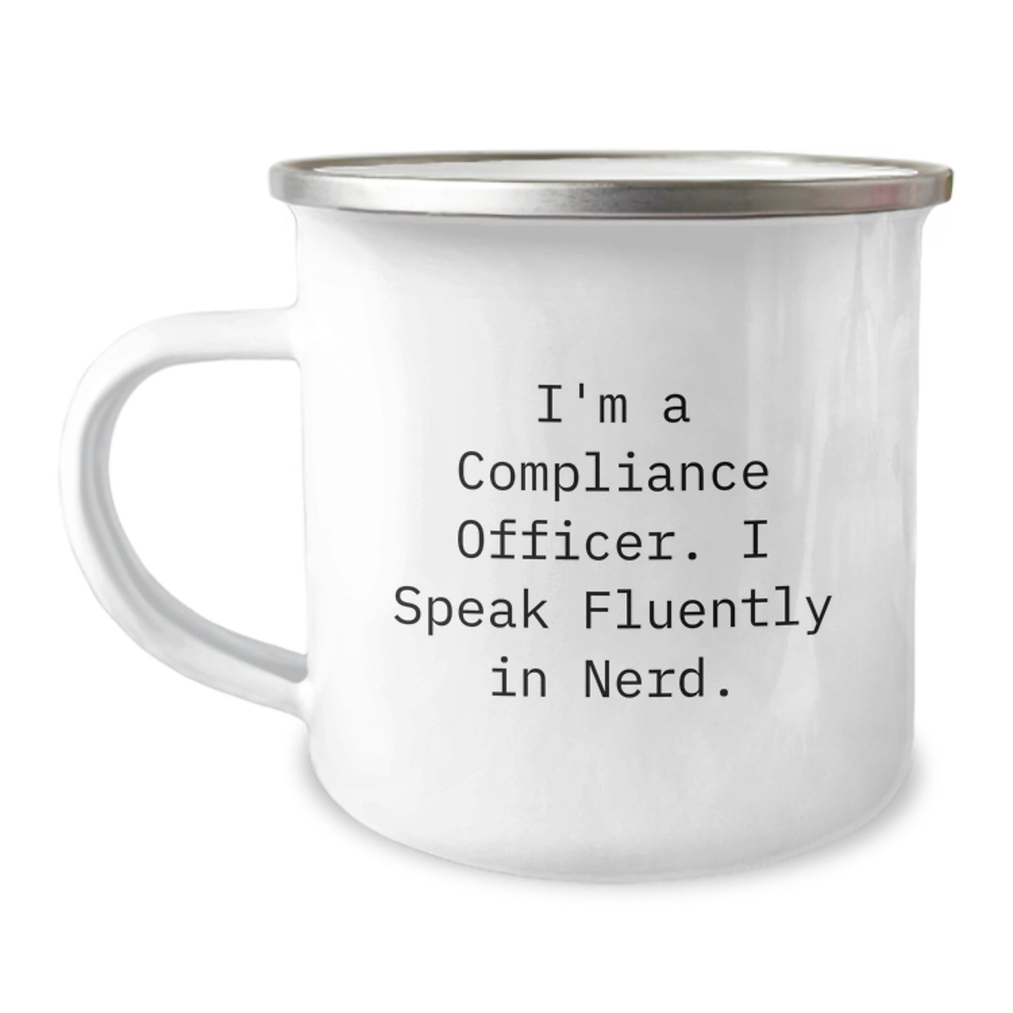 Compliance Officer Gifts from Family - I'm A Compliance Officer. I Speak Fluently In genius. Funny Graduation Unique Gifts for Men or Women - Image 1