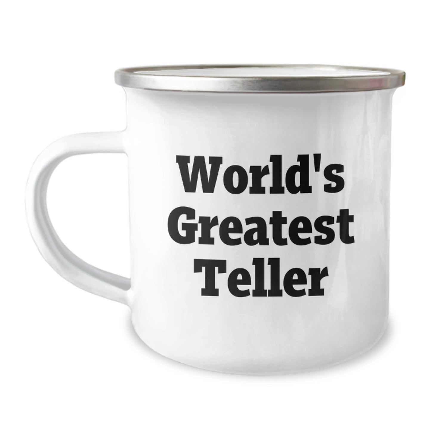 World's Greatest Teller Funny Gifts from Men to Friends for Camping Mug Graduation Unique Gifts - Image 1