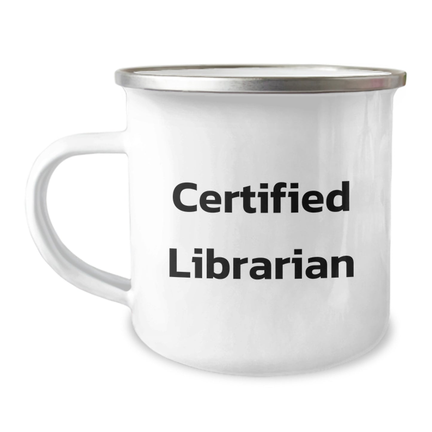 Funny Librarian Gifts, Certified Librarian Birthday Mug, 12 oz Stainless Steel with Enamel Finish, 'You're the Best Librarian', Gifts from Friends to Librarian - Image 1