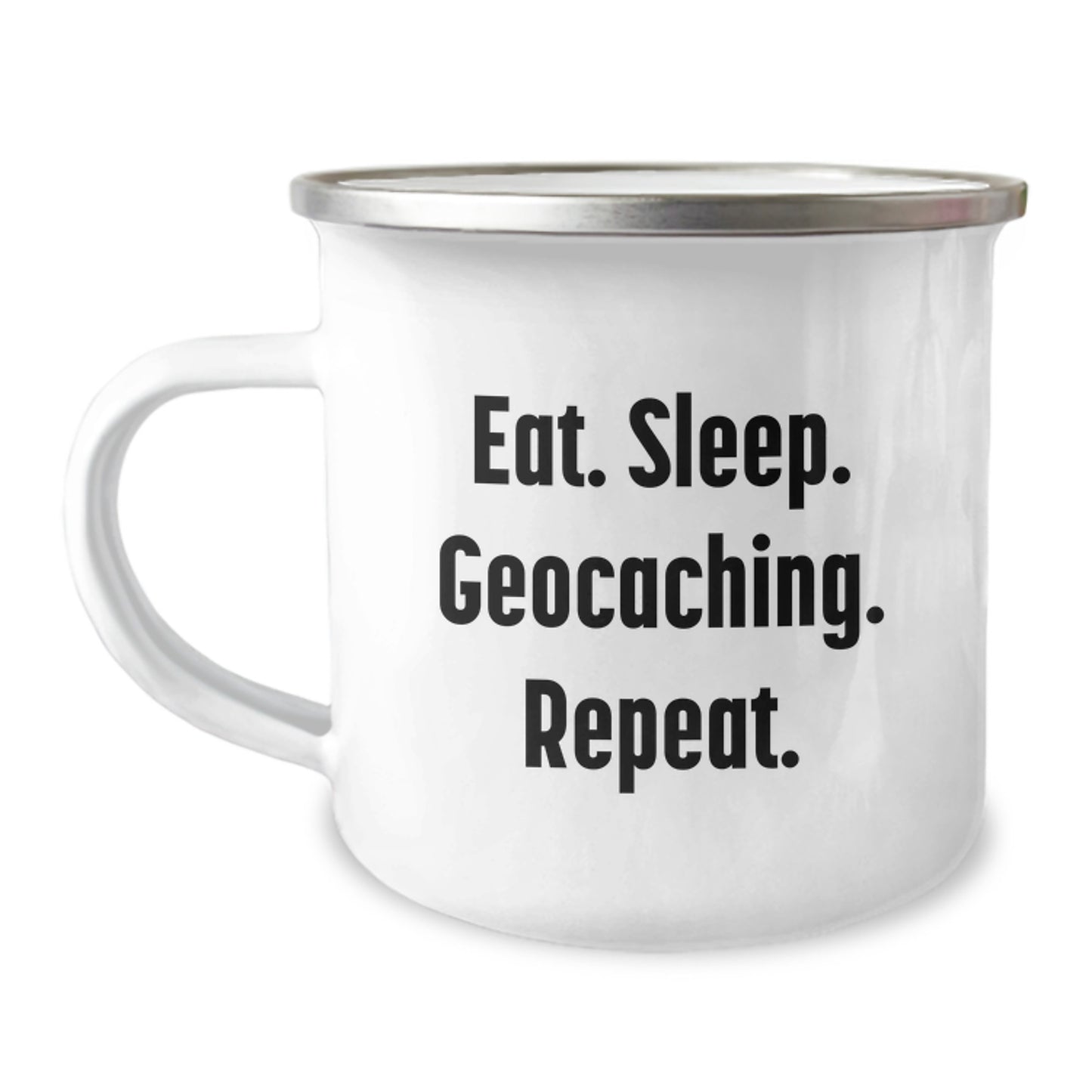 Geocaching Enthusiasts Gifts from Family - Eat. Sleep. Geocaching. Repeat. Graduation Unique Gifts for Geocaching Men - Image 1
