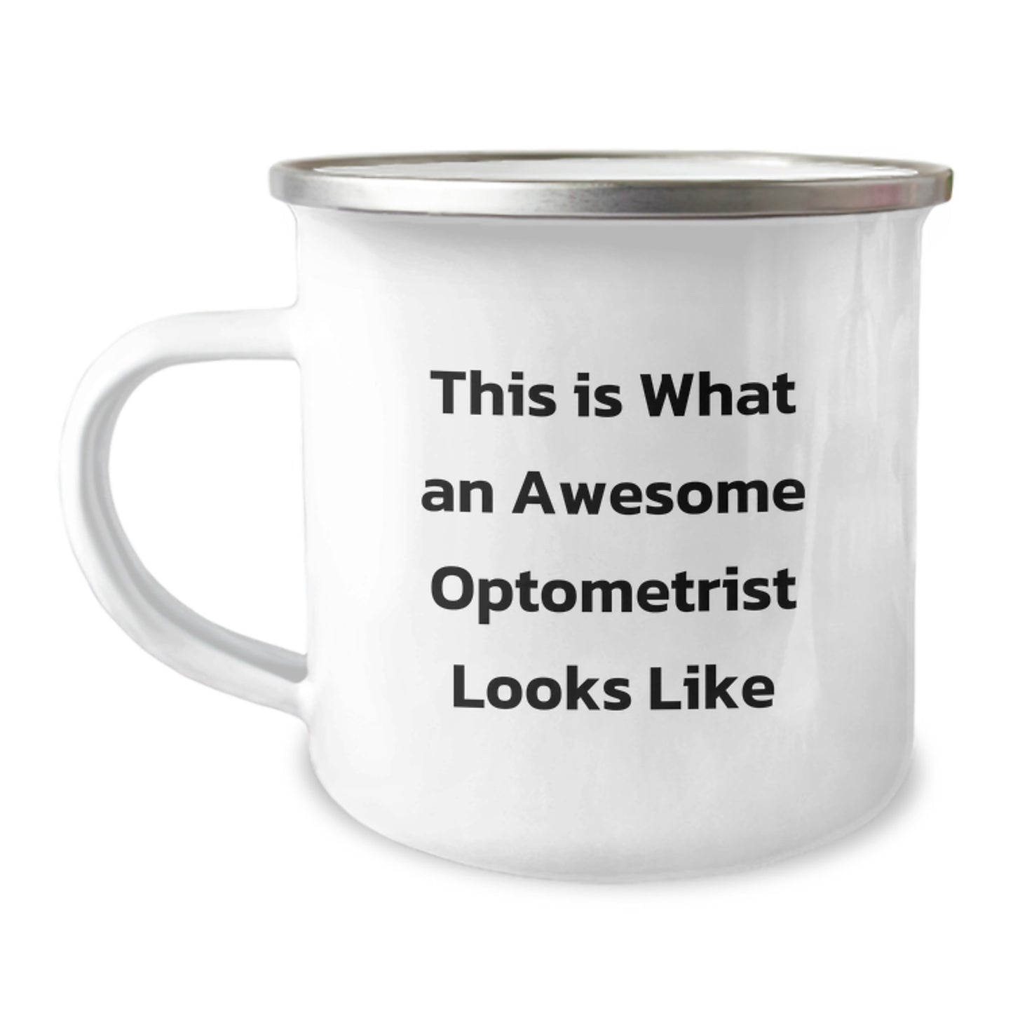 Funny Gifts from Friends for Optometrist Graduation Unique Camping Mugs - This Is What An Awesome Optometrist Looks Like - Image 1