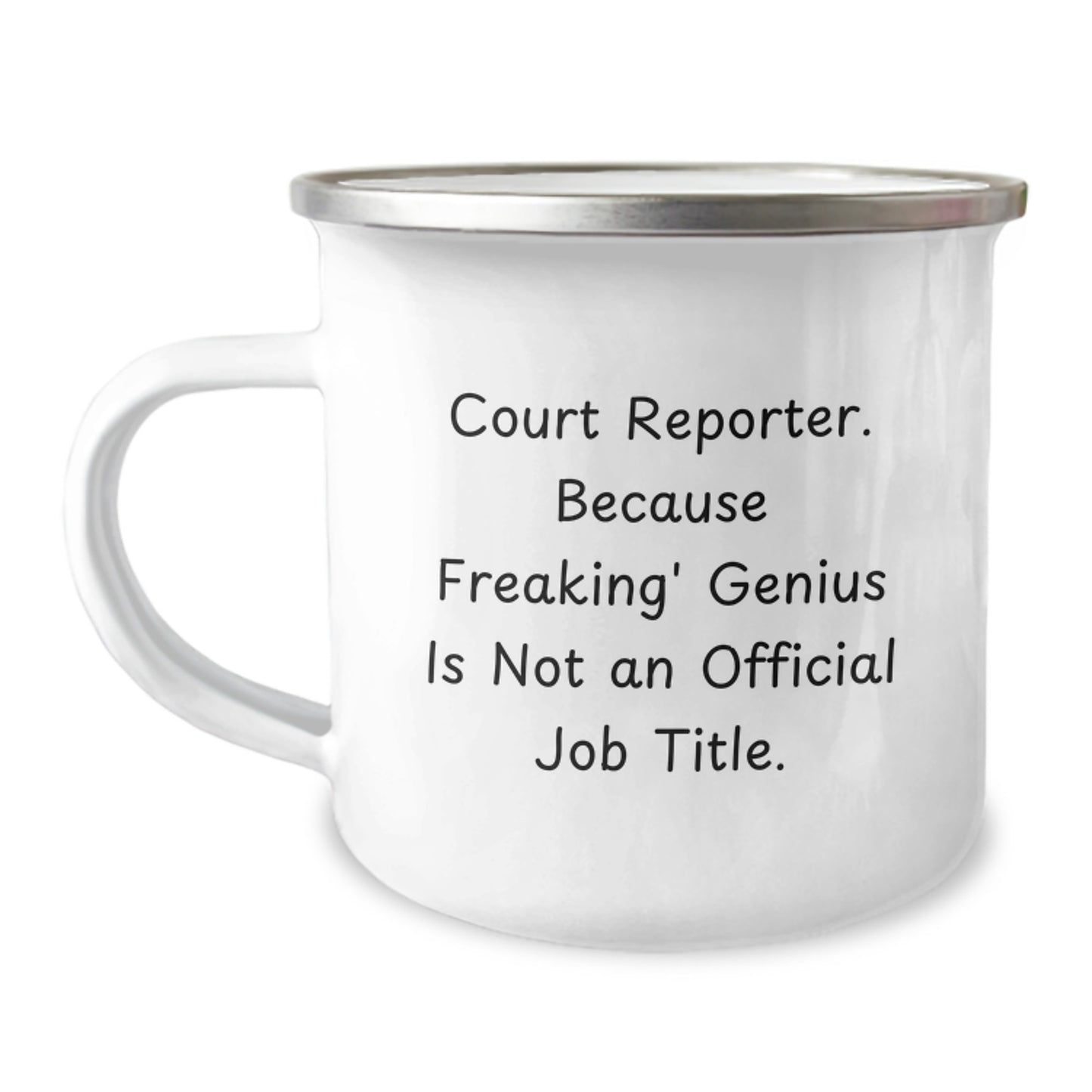 Court Reporter Gifts from Friends, Funny Camping Mug for Court Reporter, Birthday Unique Gifts for Her - Image 1