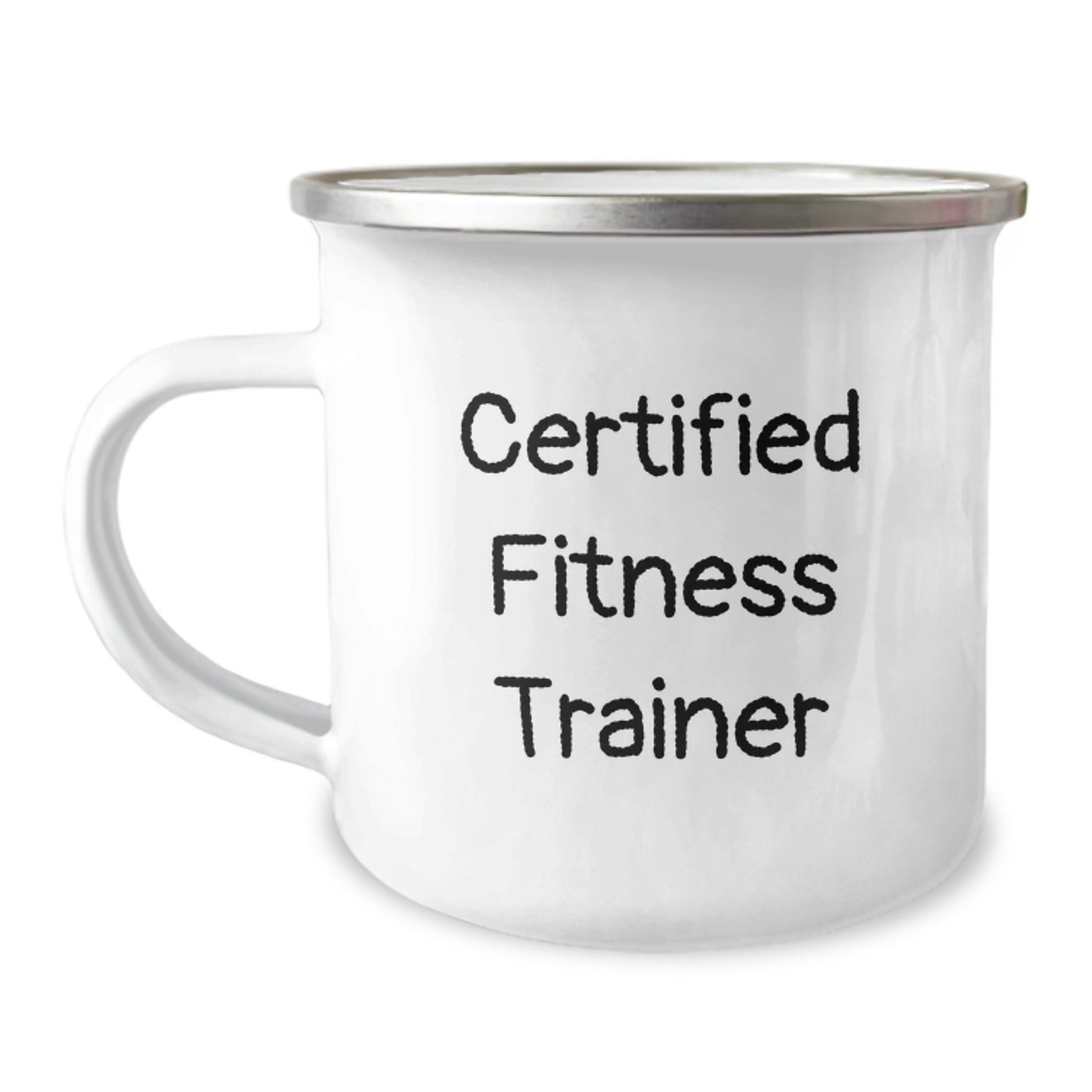 Funny Fitness Trainer Gifts from Friends, Customized Camping Mug for Birthday, 'You're a-maze-ing' Quote, 12 oz Stainless Steel with Enamel Finish - Image 1