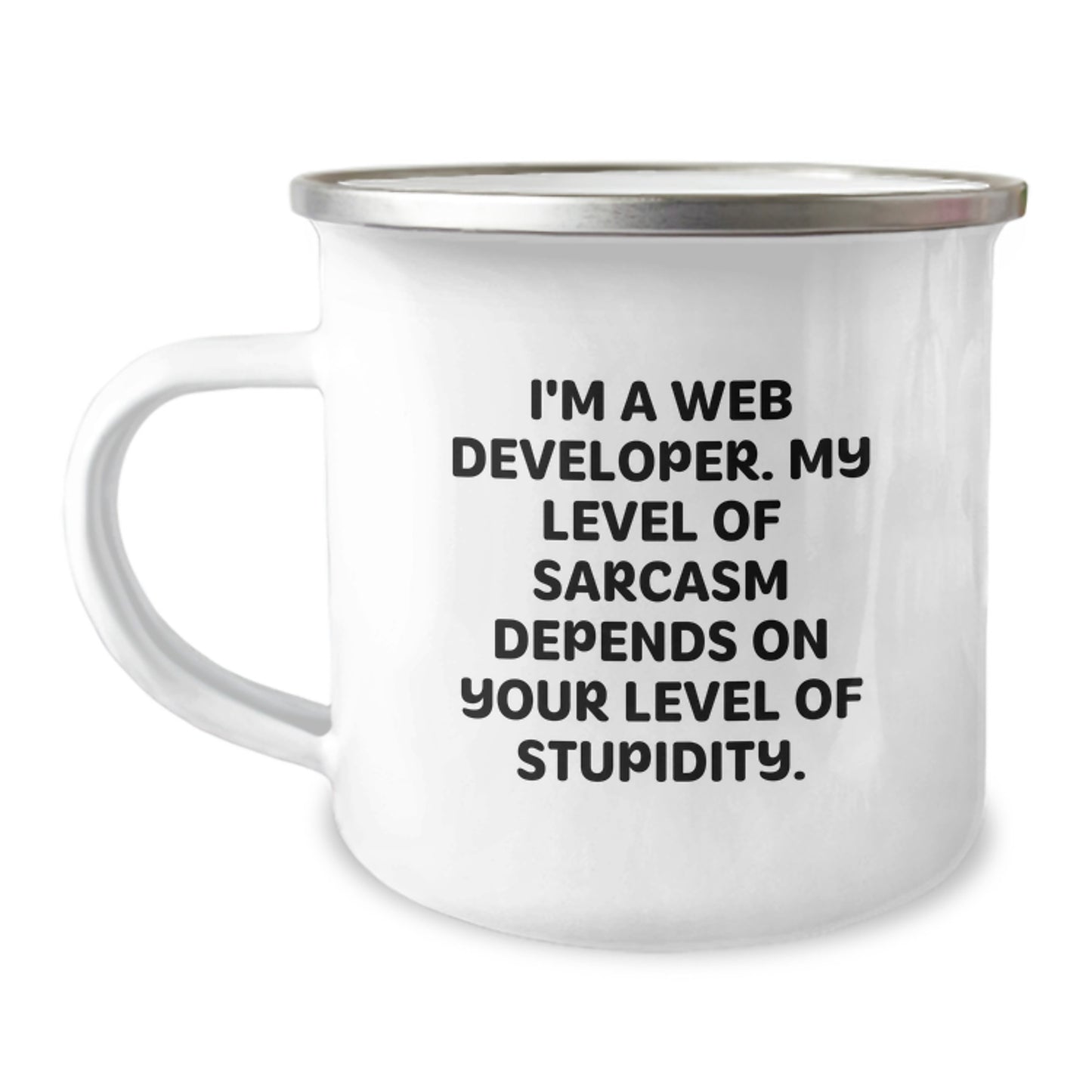 Web Developer Gifts Funny Quote Camping Mug for Graduation from Friends, Perfect for Coworkers, Family, and Men - Image 1