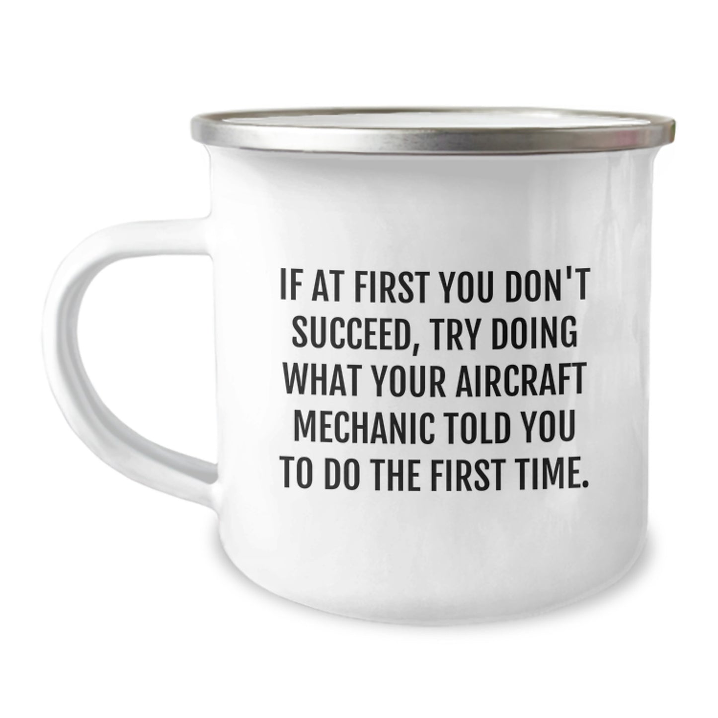 Funny Aircraft Mechanic Gifts for Men, Camping Mug with Inspirational Quote, Gifts from Friends, Unique Graduation Gifts for Aircraft Mechanic, Stainless Steel with Enamel Finish - Image 1