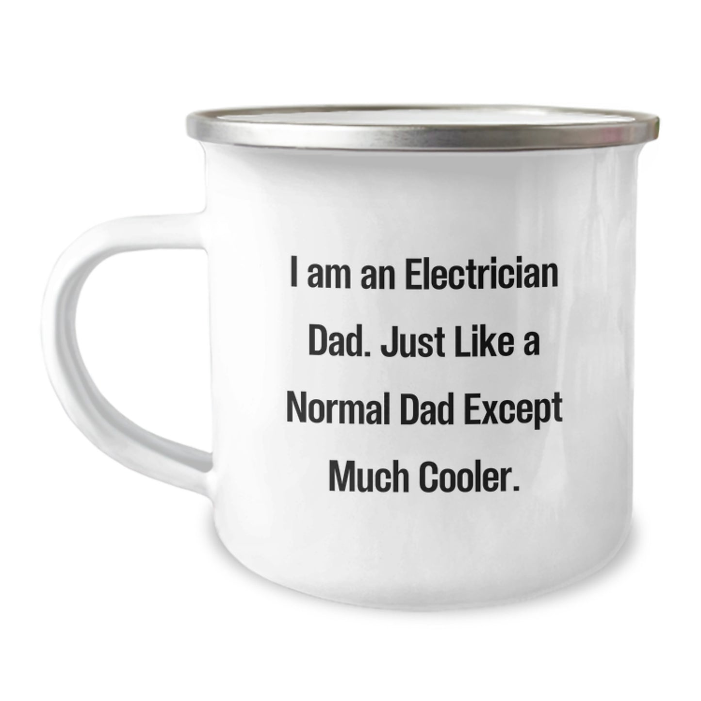 Electrician Dad's Camping Mug, Funny Gift for Electrician, Birthday Unique Gifts from Men to Electrician Friends - Image 1