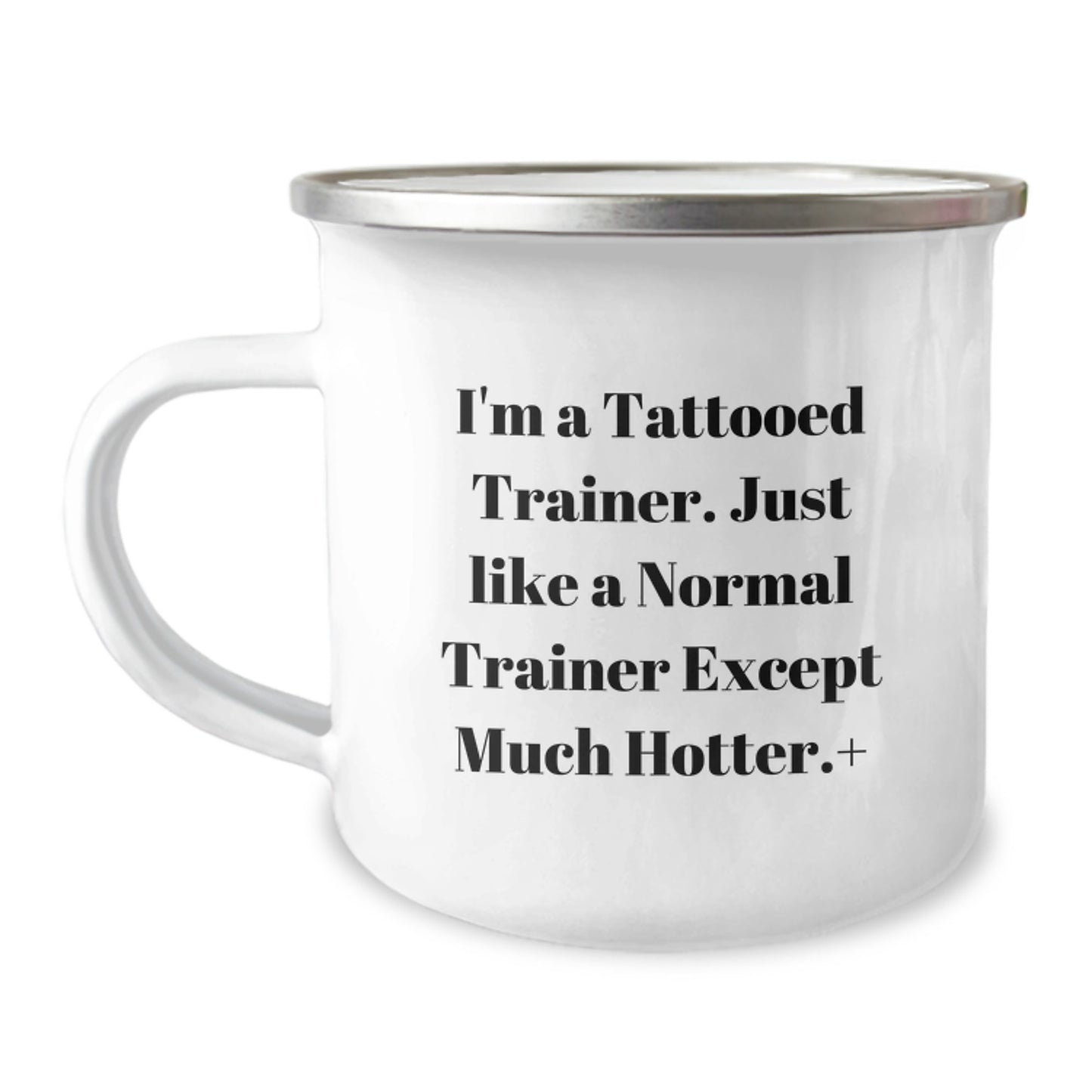 Funny Trainer Gifts from Men, Christmas Unique Coffee Mugs for Women, Tattooed Trainer Lover Camping Mug 12 oz - Image 1
