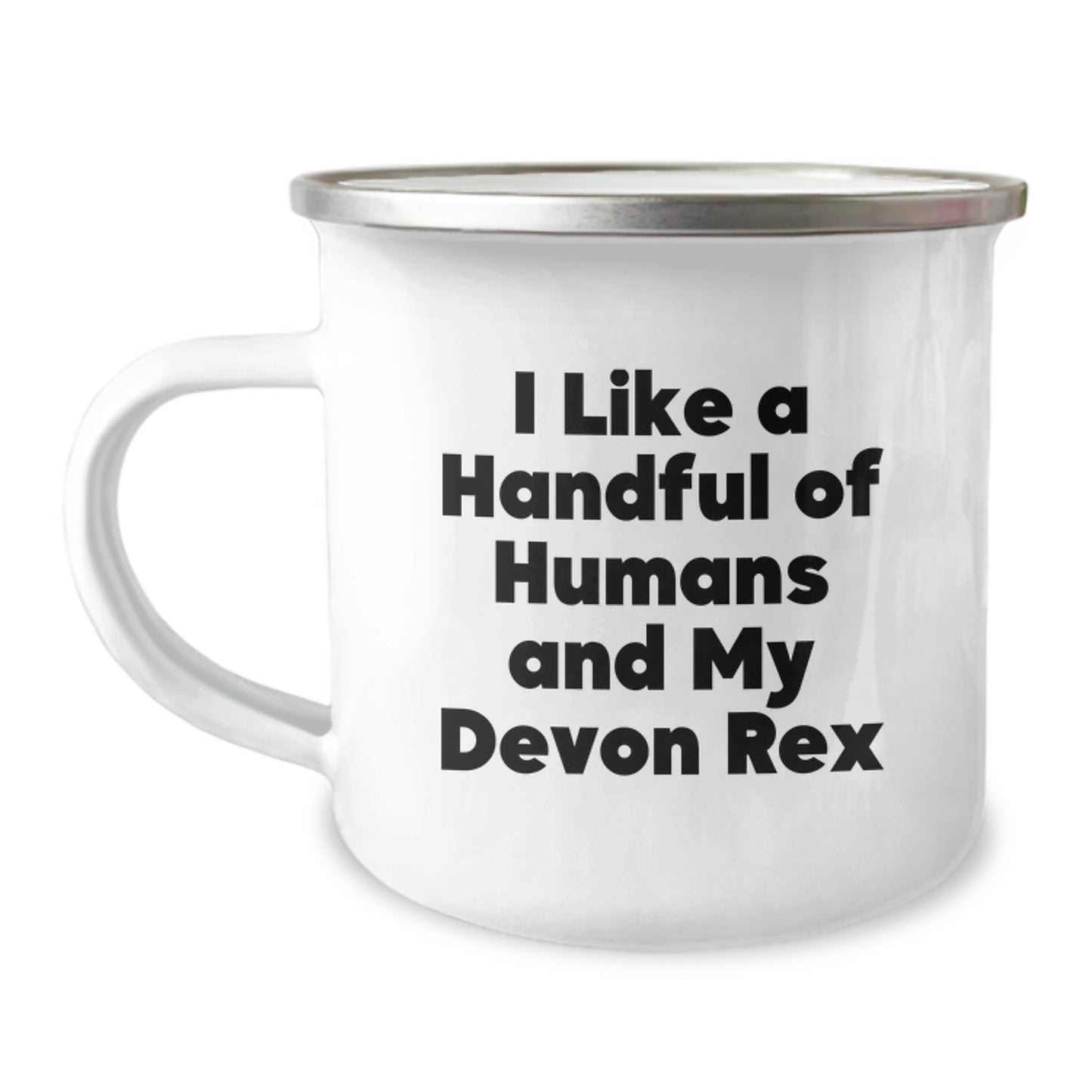 Funny Devon Rex Cat Lover Gifts from Family - I Like A Handful Of Humans And My Devon Rex, Graduation Unique Gifts for Him Her Friends - Image 1