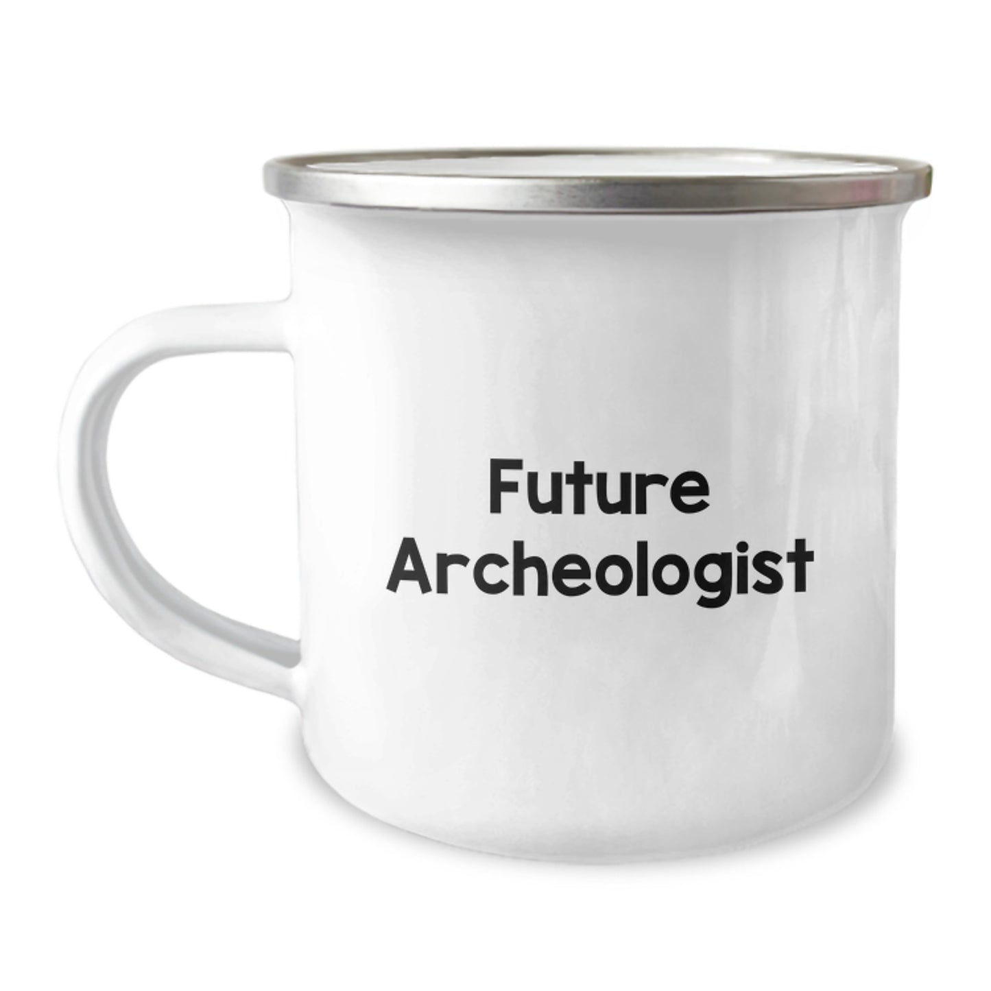 Funny Future Archeologist Gifts from Friends for Birthday, Archeologist Camping Mug, 'You're Digging Deeper into My Heart' Quote - Image 1