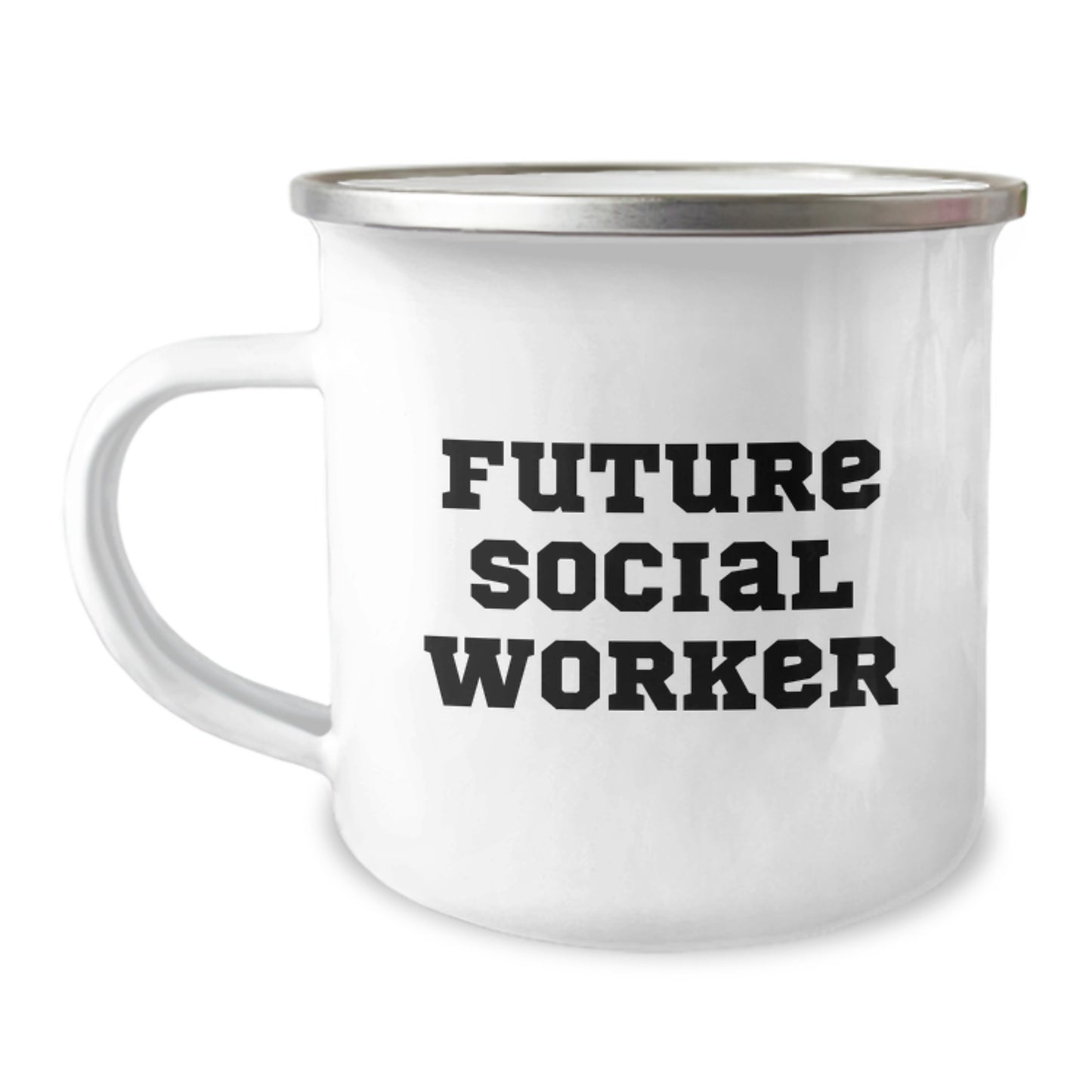 Funny Social Worker Gifts from Friends for Future Social Workers, Social Worker Camping Mug for Graduation Unique Gifts - Image 1