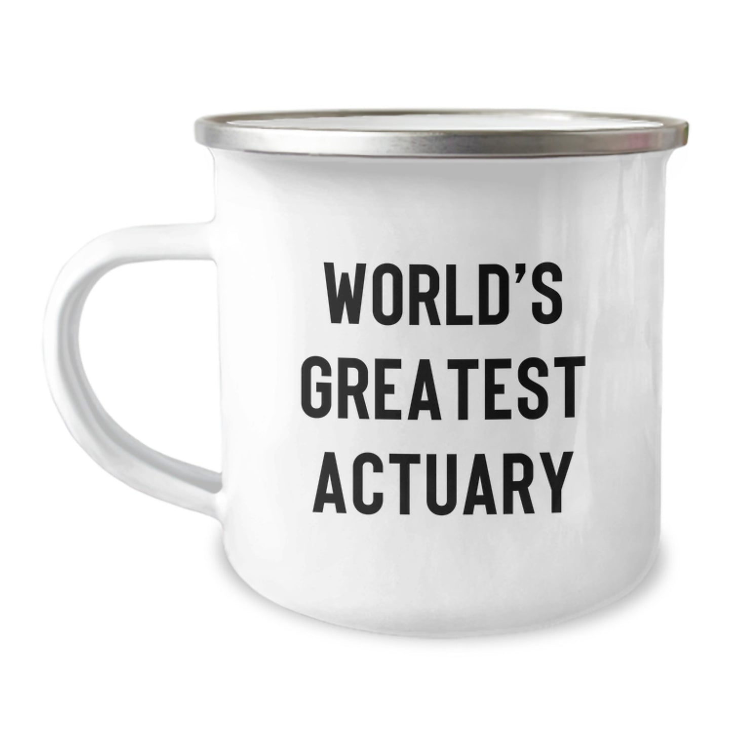 Funny Actuary Gifts from Friends Men for Christmas Unique Presents World's Greatest Actuary Stainless Steel Camping Mugs - Image 1