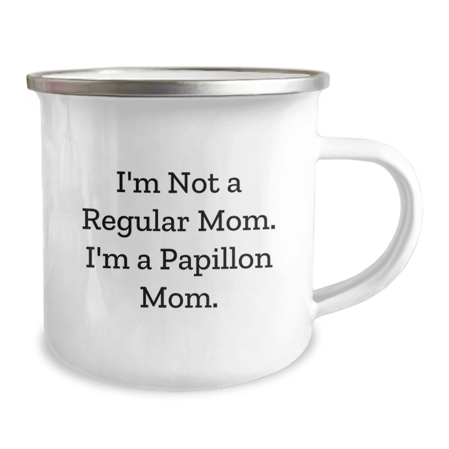 Funny Papillon Dog Gifts from Mom to Son Daughter for Graduation Unique Camping Mug - Image 2