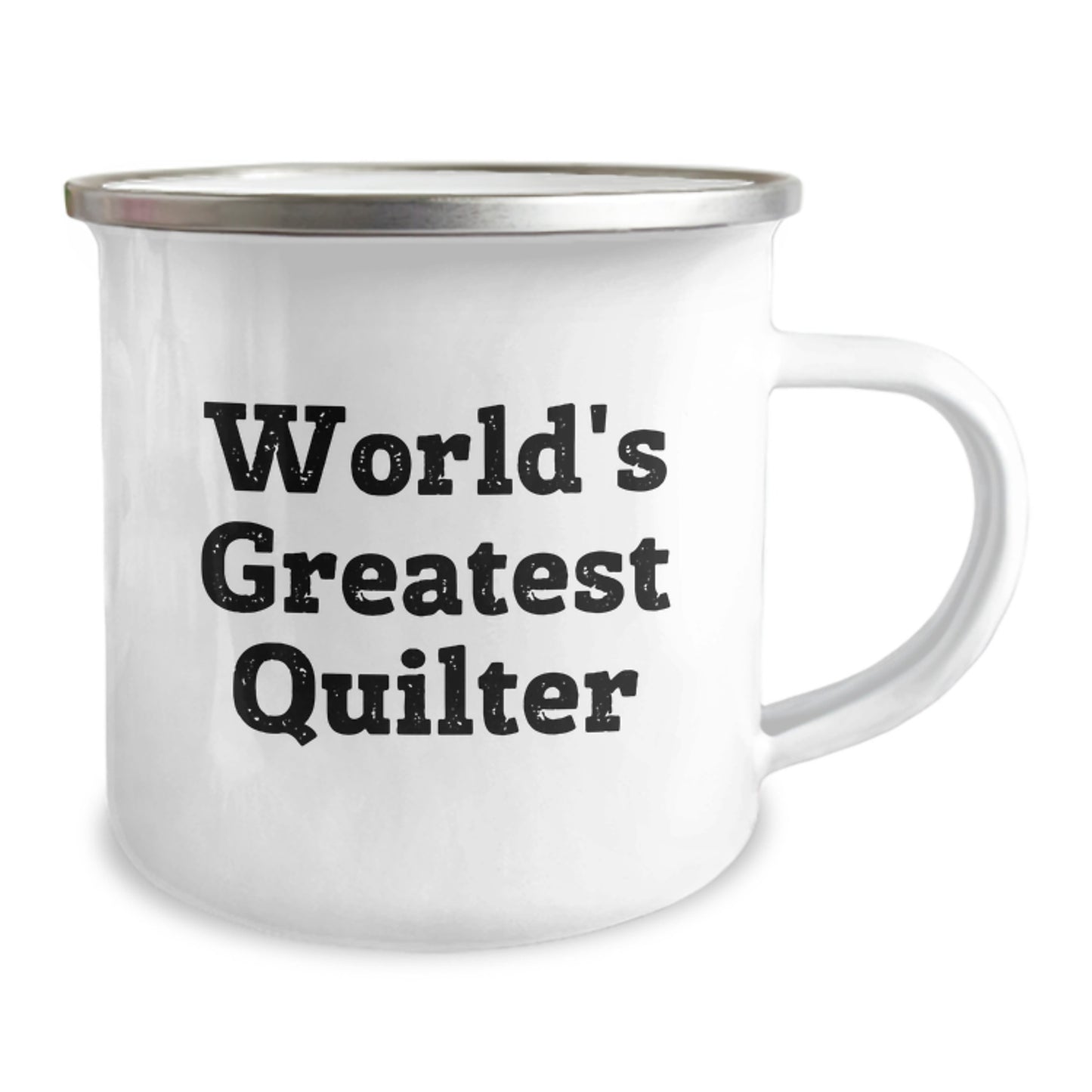 Quilter Gifts from Loved Ones - World's Greatest Quilter Funny Quote Camping Mug for Valentine's Unique Gifts for Quilter Friends - Image 2