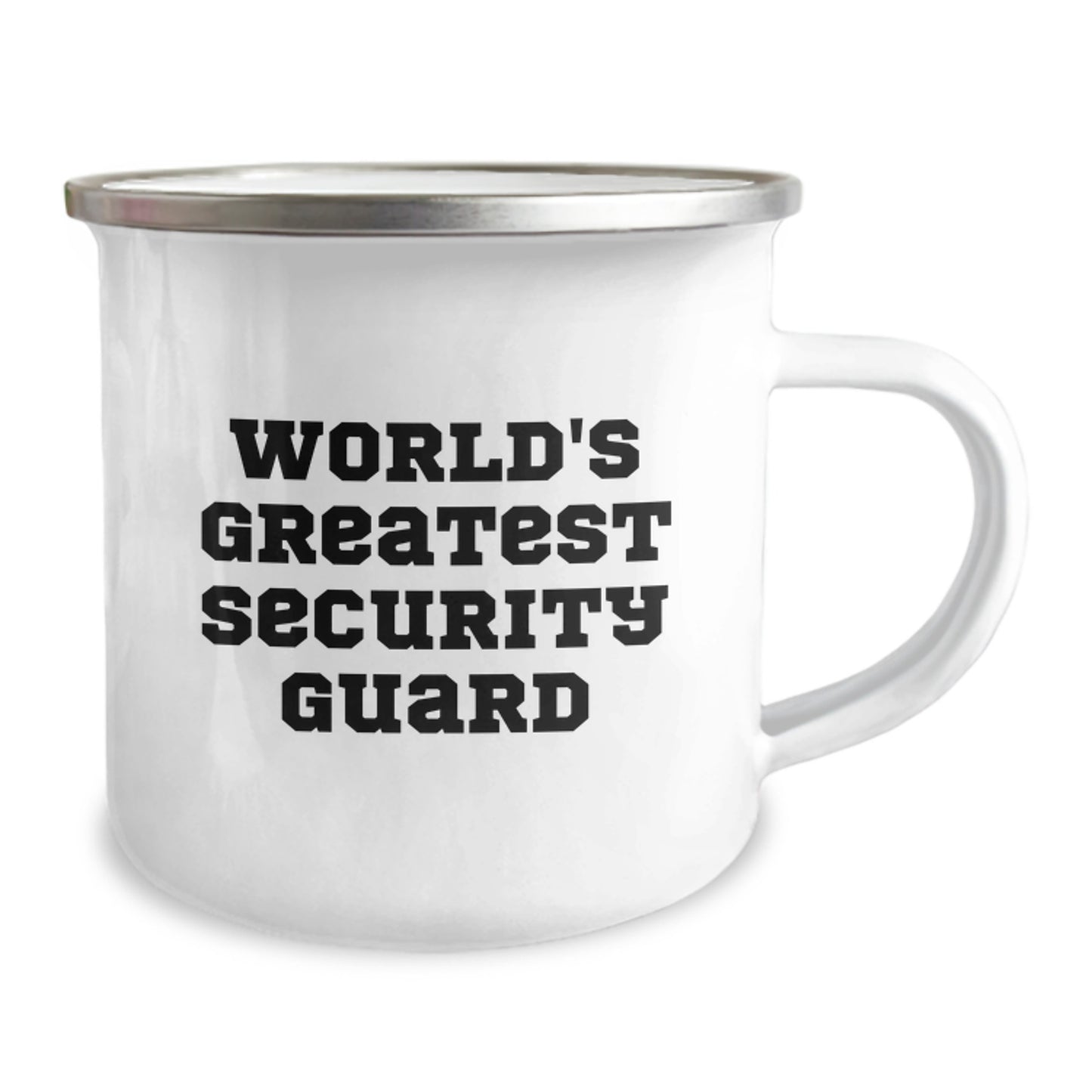 Funny World's Greatest Security Guard Gifts from Friends for Men Camping Mug - Image 2
