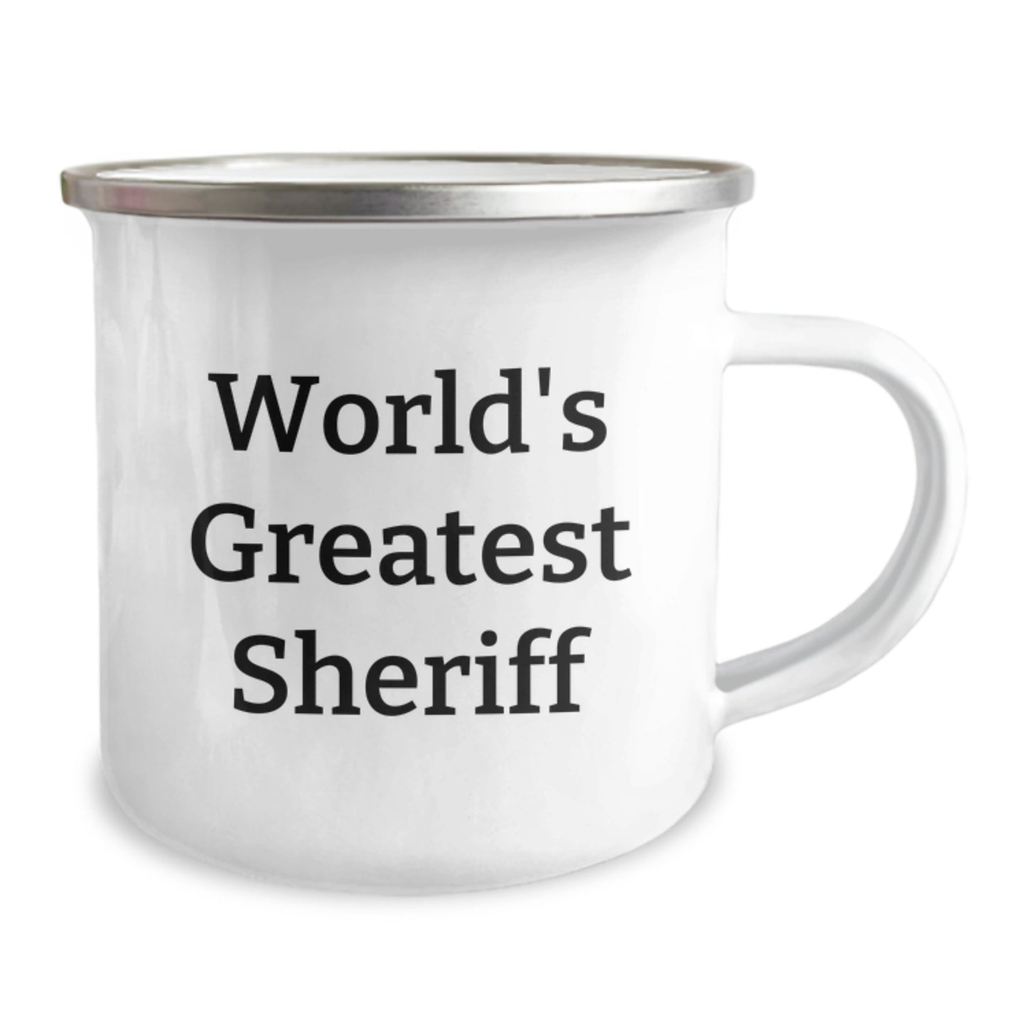 World's Greatest Sheriff Funny Camping Mug Gifts for Sheriff Men from Friends and Family, Graduation Unique Gifts - Image 2