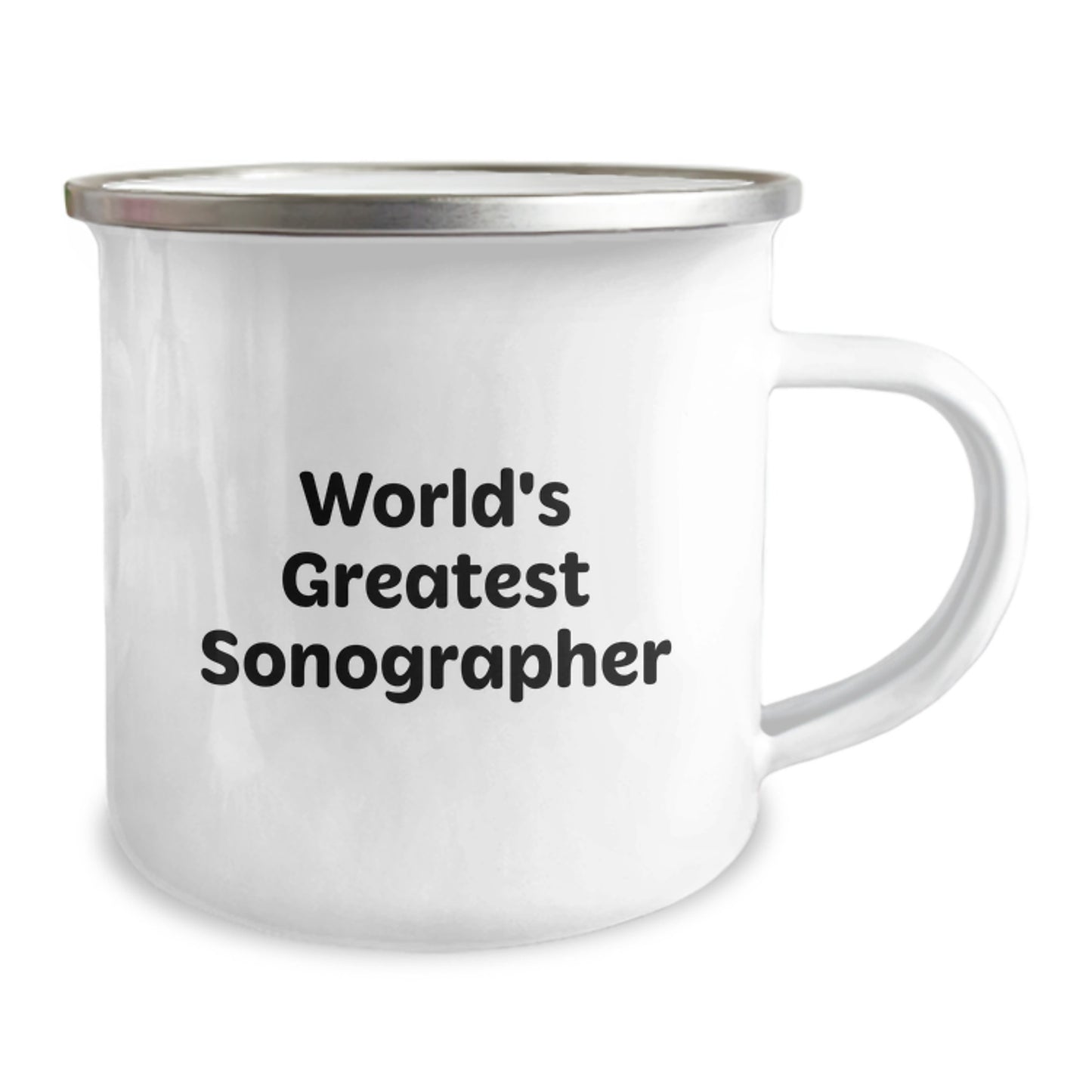 Funny Sonographer Gifts from Friends and Family - Camping Mug for Men and Women - Inspirational Quote 'World's Greatest Sonographer' for Christmas Unique Gifts - Image 2