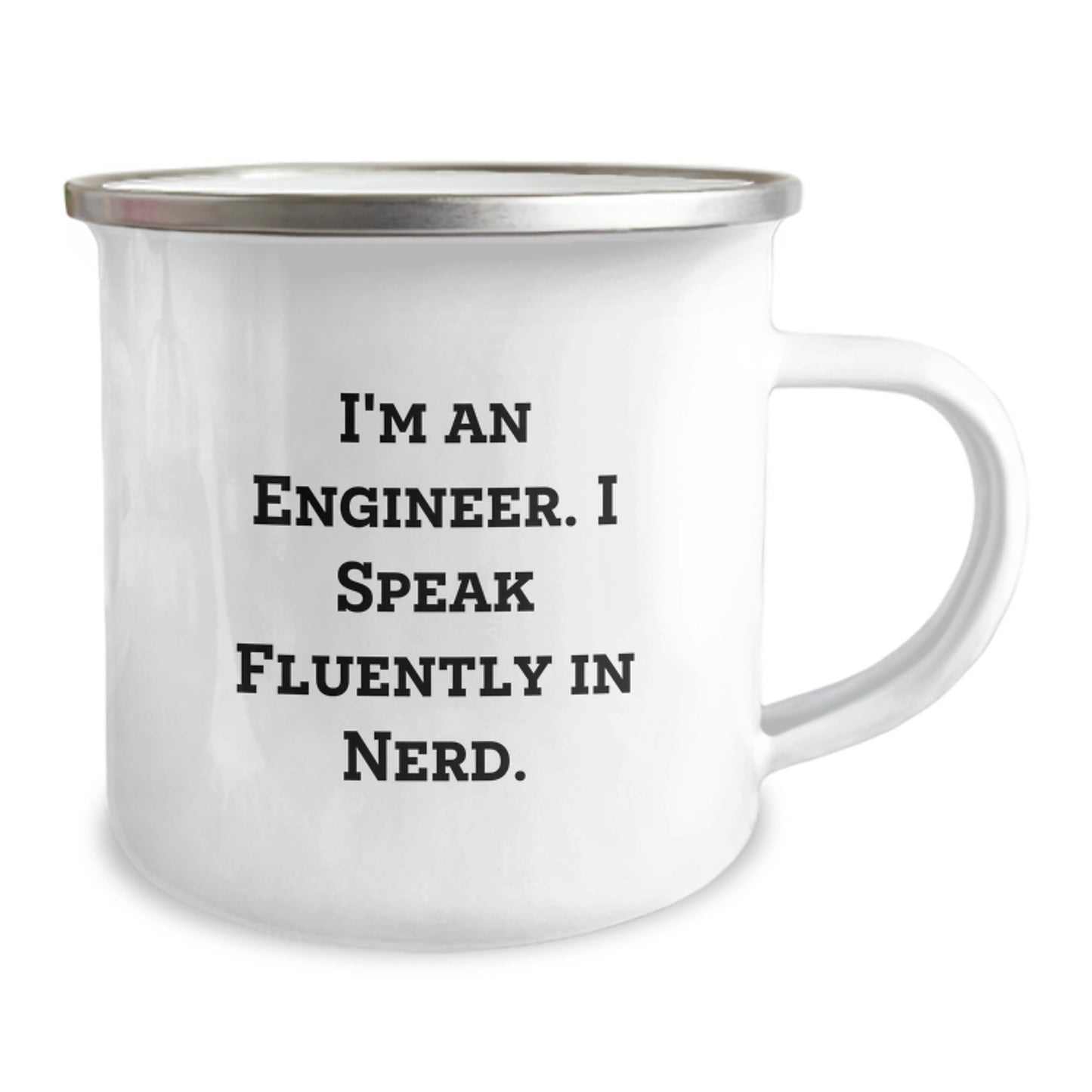 Funny Engineer Gifts for Men, 'I'm An Engineer. I Speak Fluently In genius.' Christmas Unique Mugs for Camping Lovers from Friends - Image 2