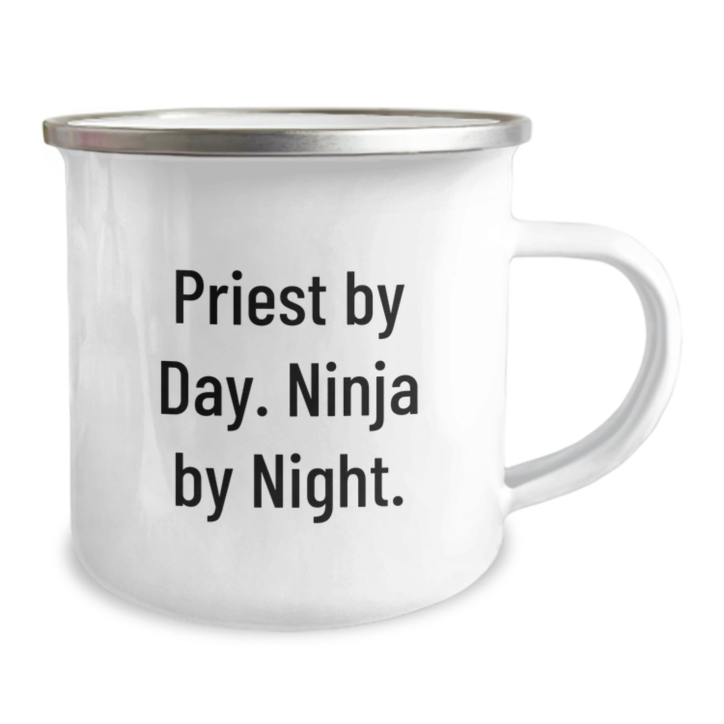 Priest By Day Funny Camping Mug for Men Gifts from Friends - Perfect Graduation Unique Gifts for Priest - Image 2