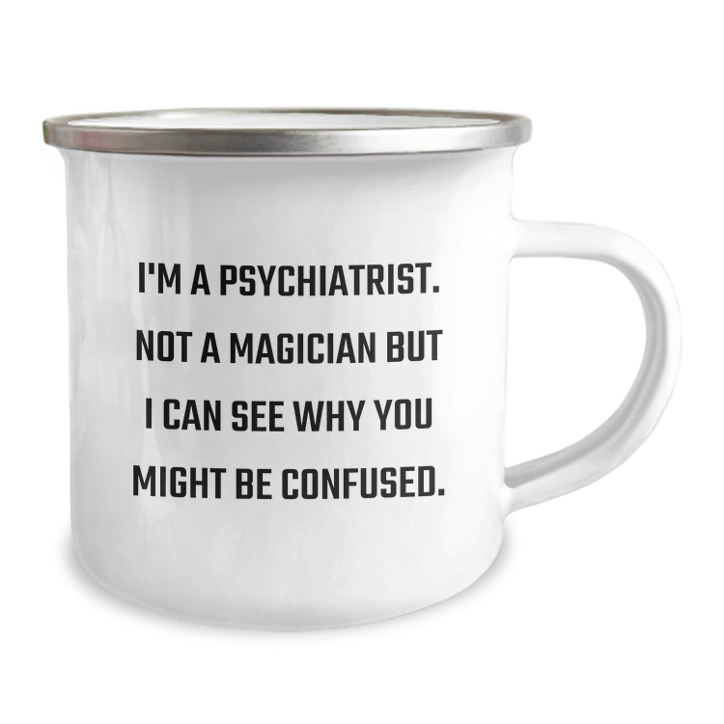 Gifts from Family for a Psychiatrist who loves Camping - Funny Psychiatrist Mug for Birthday - Image 2