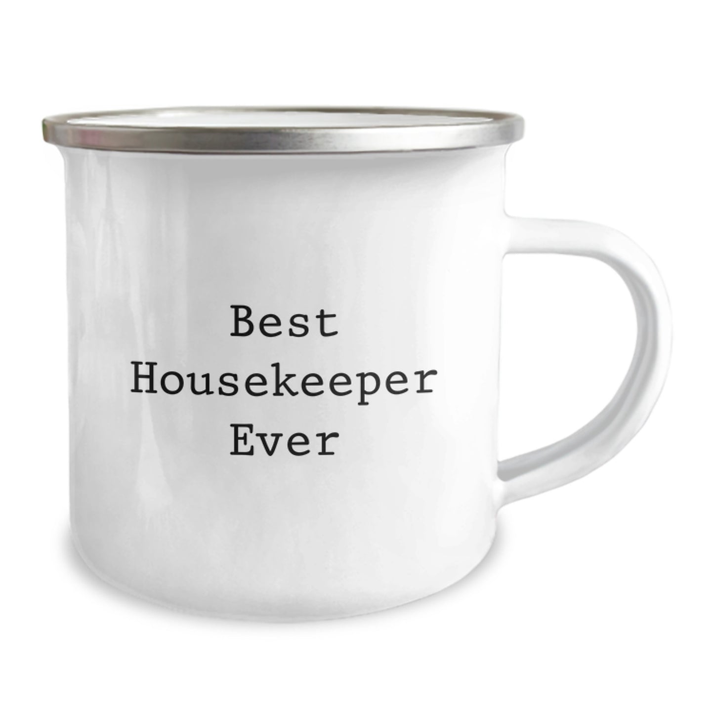 Funny Housekeeper Gifts from Friends to Housekeeper Best Ever, Unique Camping Mug for Graduation - Image 2