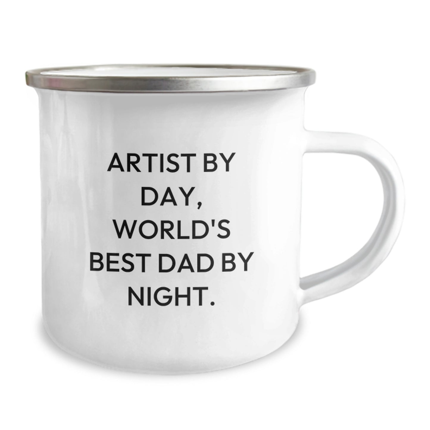 Funny Artist Gifts from Friends for Artist By Day, World's Best Dad By Night - Camping Mug for Birthday Unique Gifts - Image 2