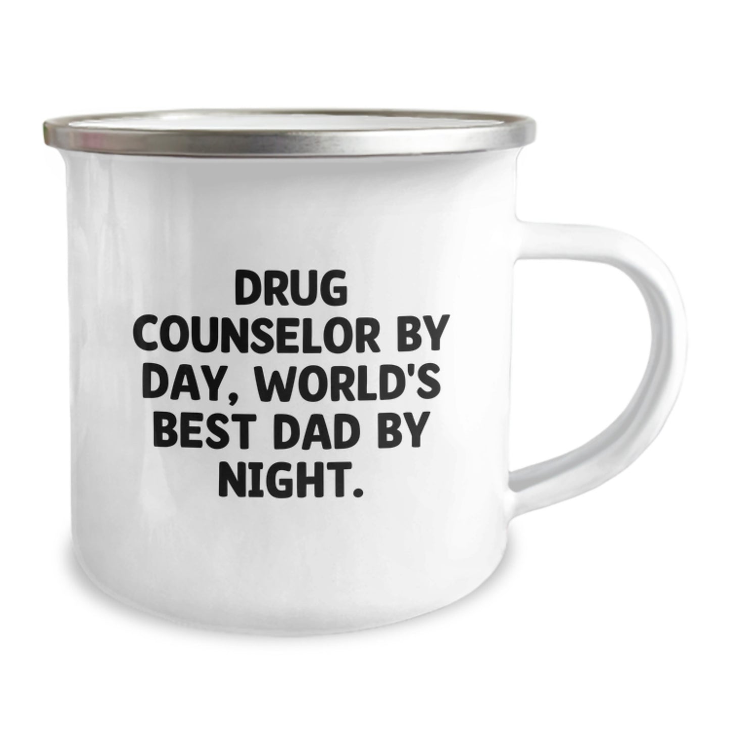Funny Drug Counselor Gifts from Men to Family Members - Drug Counselor By Day Camping Mug, World's Best Dad at Night Christmas Unique Gifts - Image 2