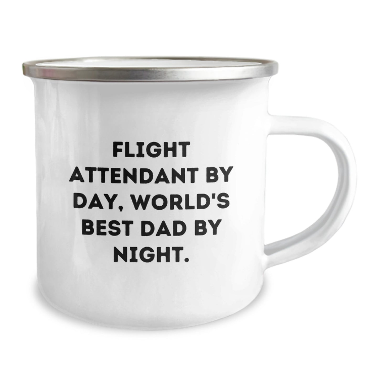 Flight Attendant Gifts from Family - Funny Camping Mug for Men, Unique Birthday Unique Gifts for Flight Attendant Dad - Image 2