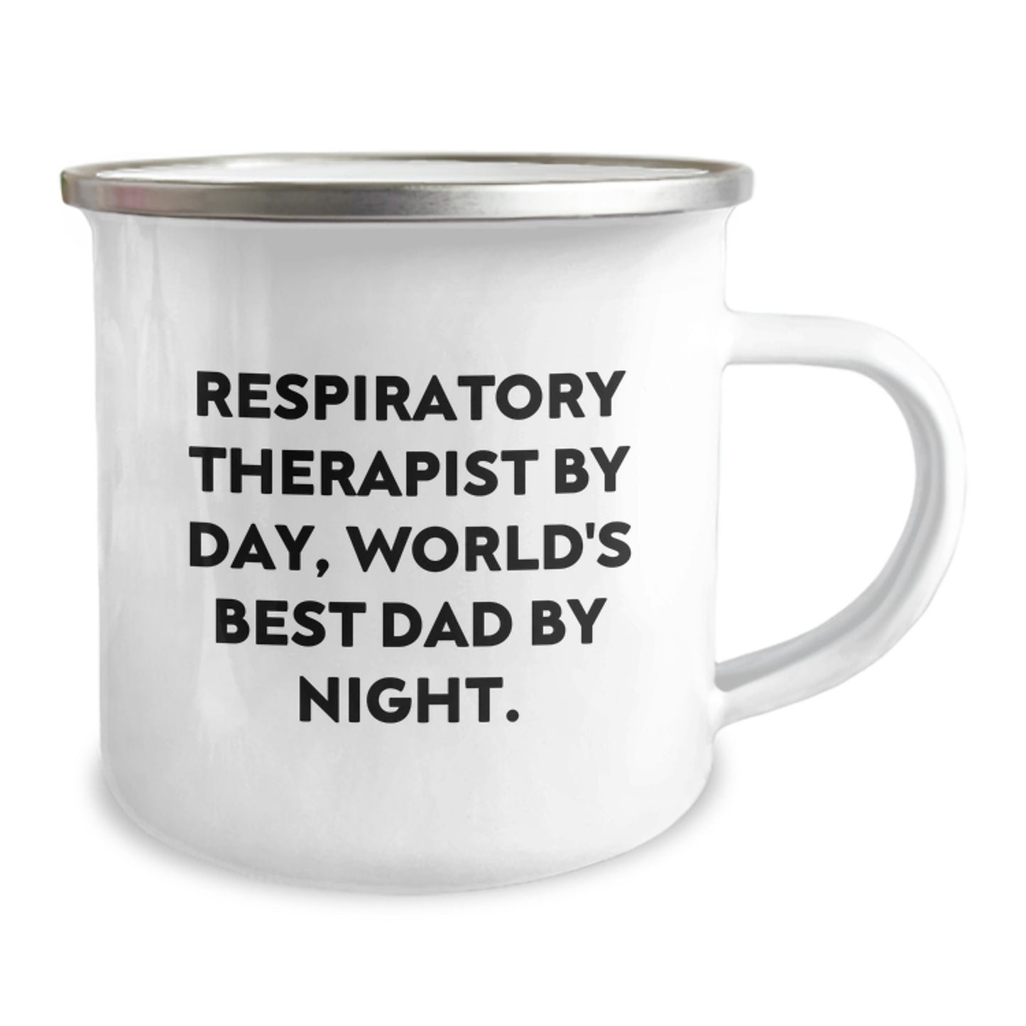 Funny Respiratory Therapist Gifts for Men from the World's Best Dad By Night - Camping Mug - Image 2