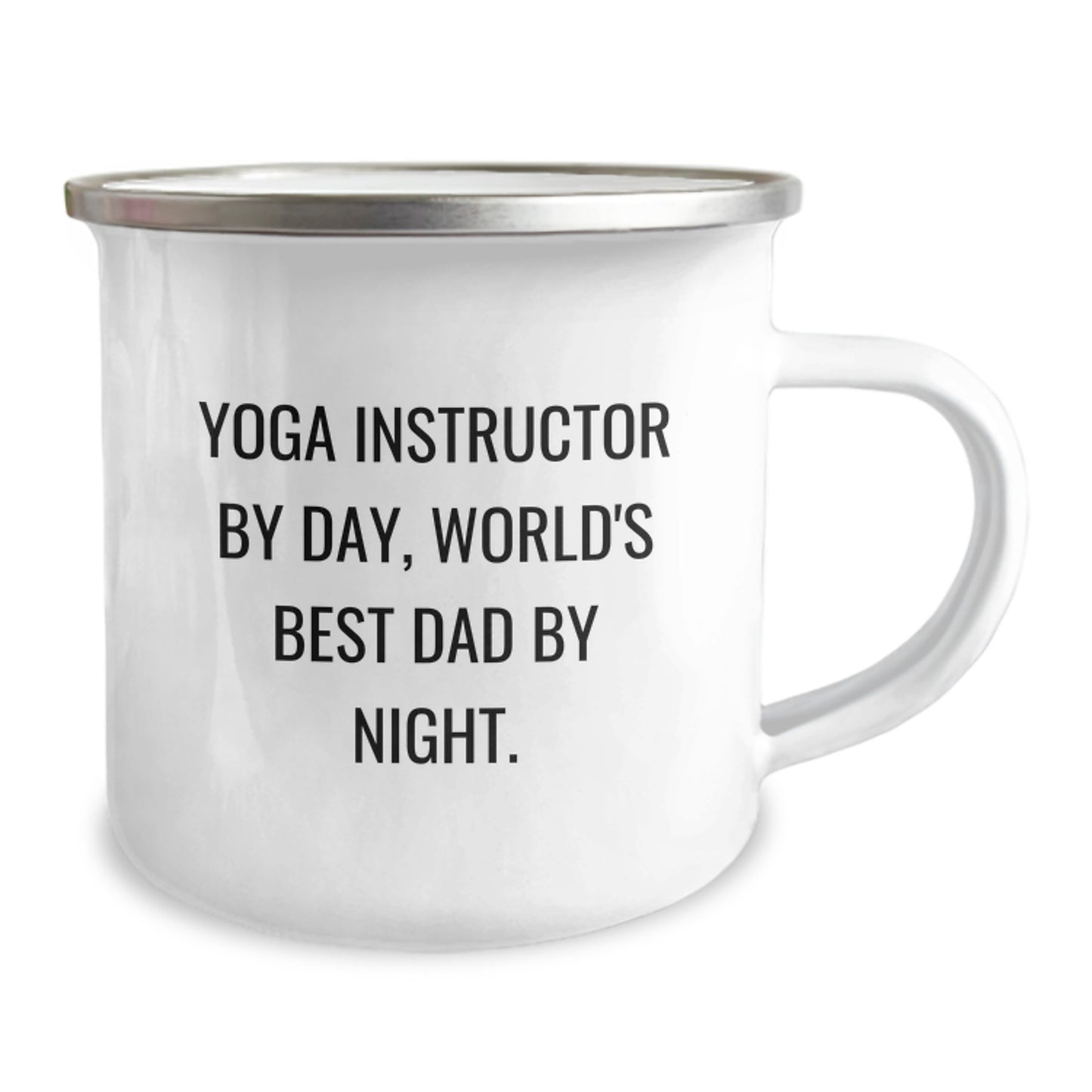 Funny Yoga Gifts for Yoga Instructor - Camping Mug, Unique Christmas Unique Gifts from Husband to Yoga Instructor, World's Best Dad - Image 2