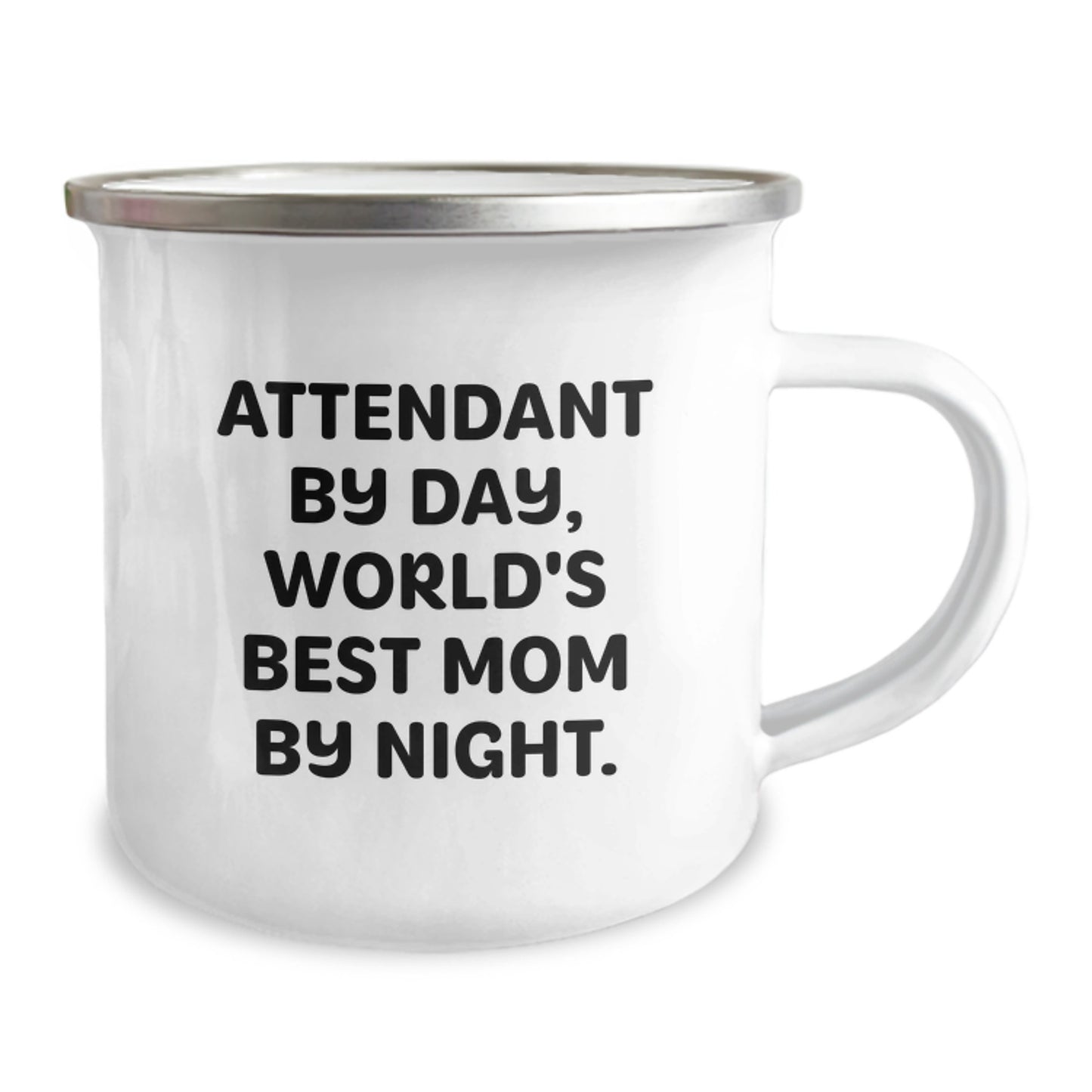 Funny Attendant Gifts from Family to World's Best Mom By Night, Camping Mug for Attendant, Christmas Unique Gifts - Image 2