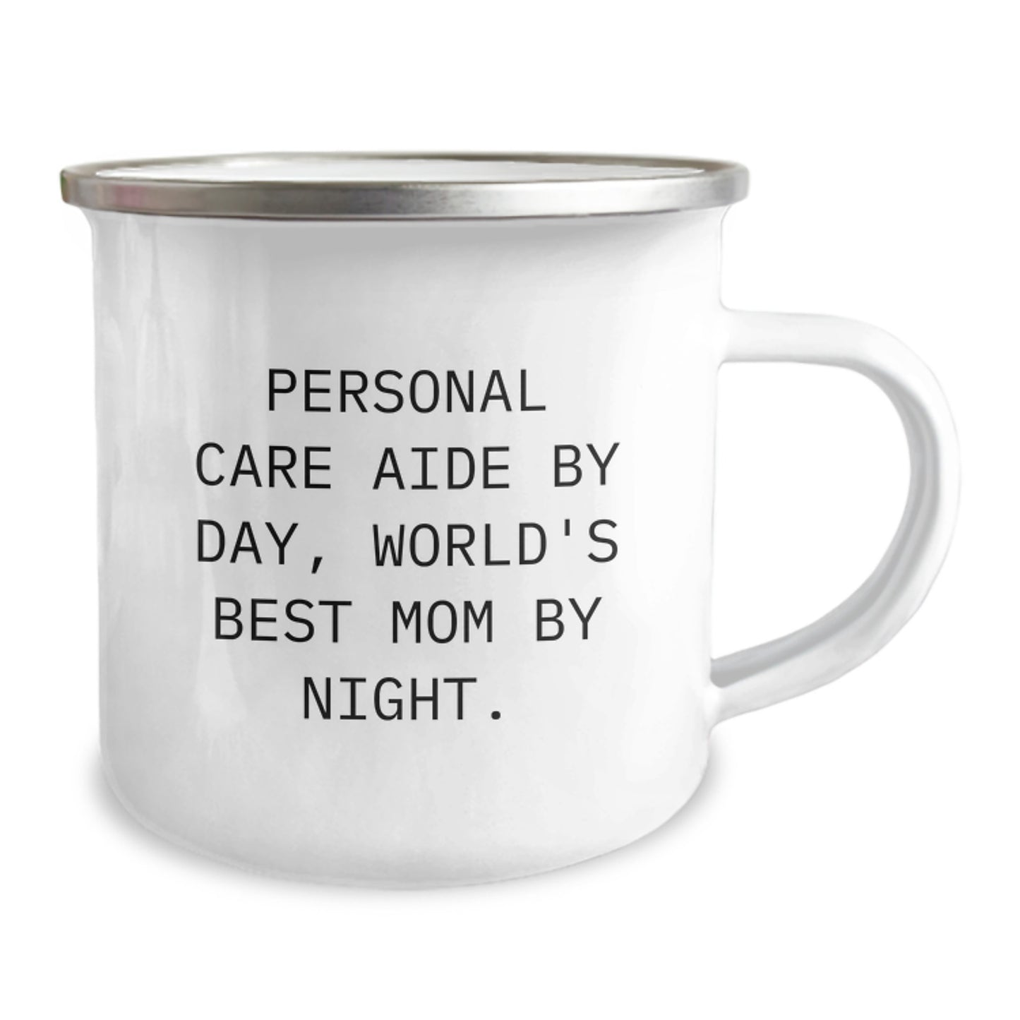 Personal Care Aide Keepsake Camping Mug Gift for Him - World's Best Mom - Image 2