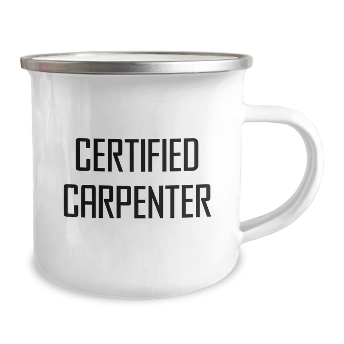 Funny Quotes Gifts from Men to Certified Carpenter Friends - Christmas Unique Gifts for Carpenter Men Camping Mug - Image 2