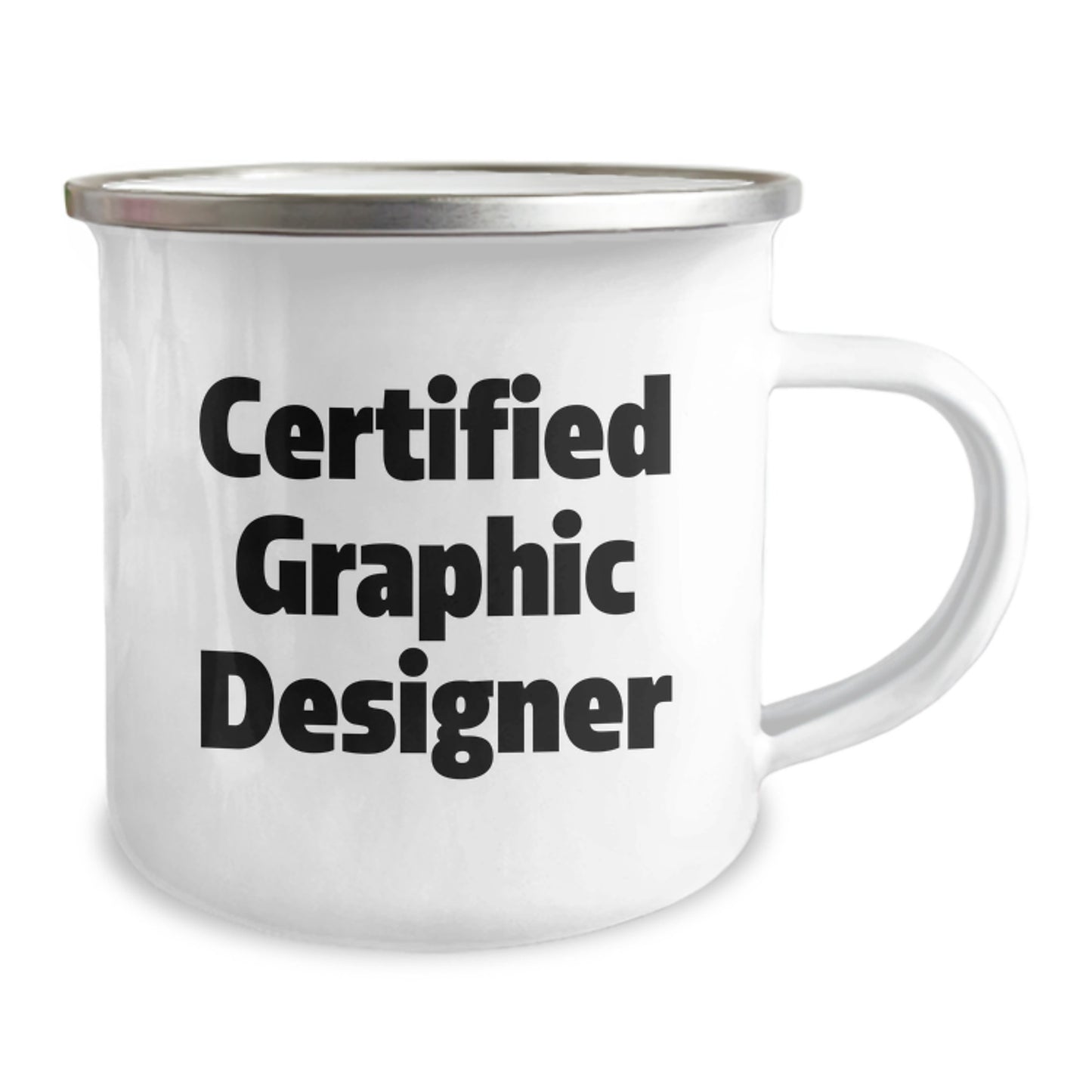 Funny Quote Gifts from Friends for Graphic Designer Christmas Unique Camping Mug - Image 2