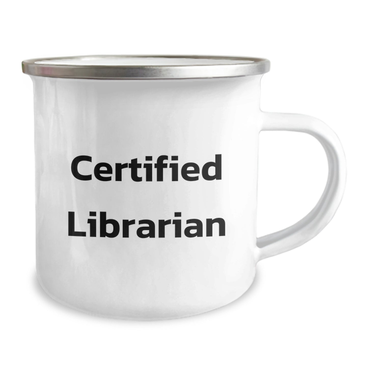 Funny Librarian Gifts, Certified Librarian Birthday Mug, 12 oz Stainless Steel with Enamel Finish, 'You're the Best Librarian', Gifts from Friends to Librarian - Image 2